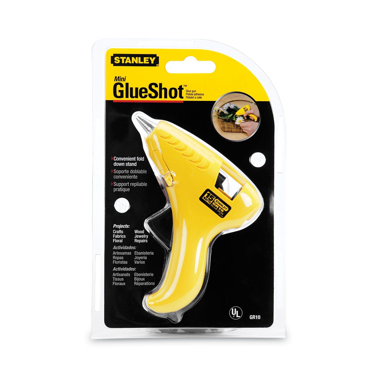 Stanley® Mini Glueshot Hot Melt Glue Gun, 15 W