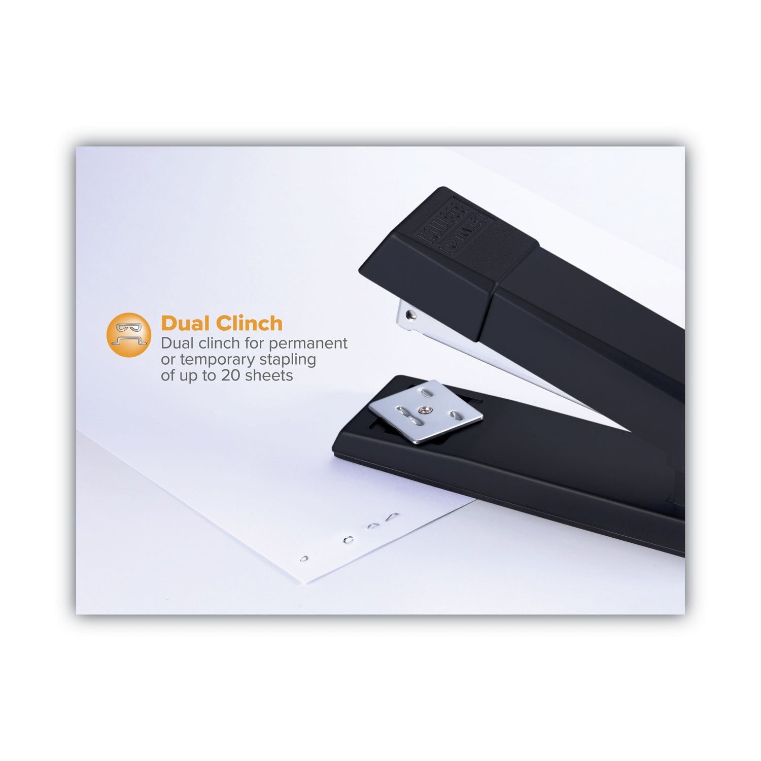 Bostitch® No-Jam Premium Stapler, 20-Sheet Capacity, Black
