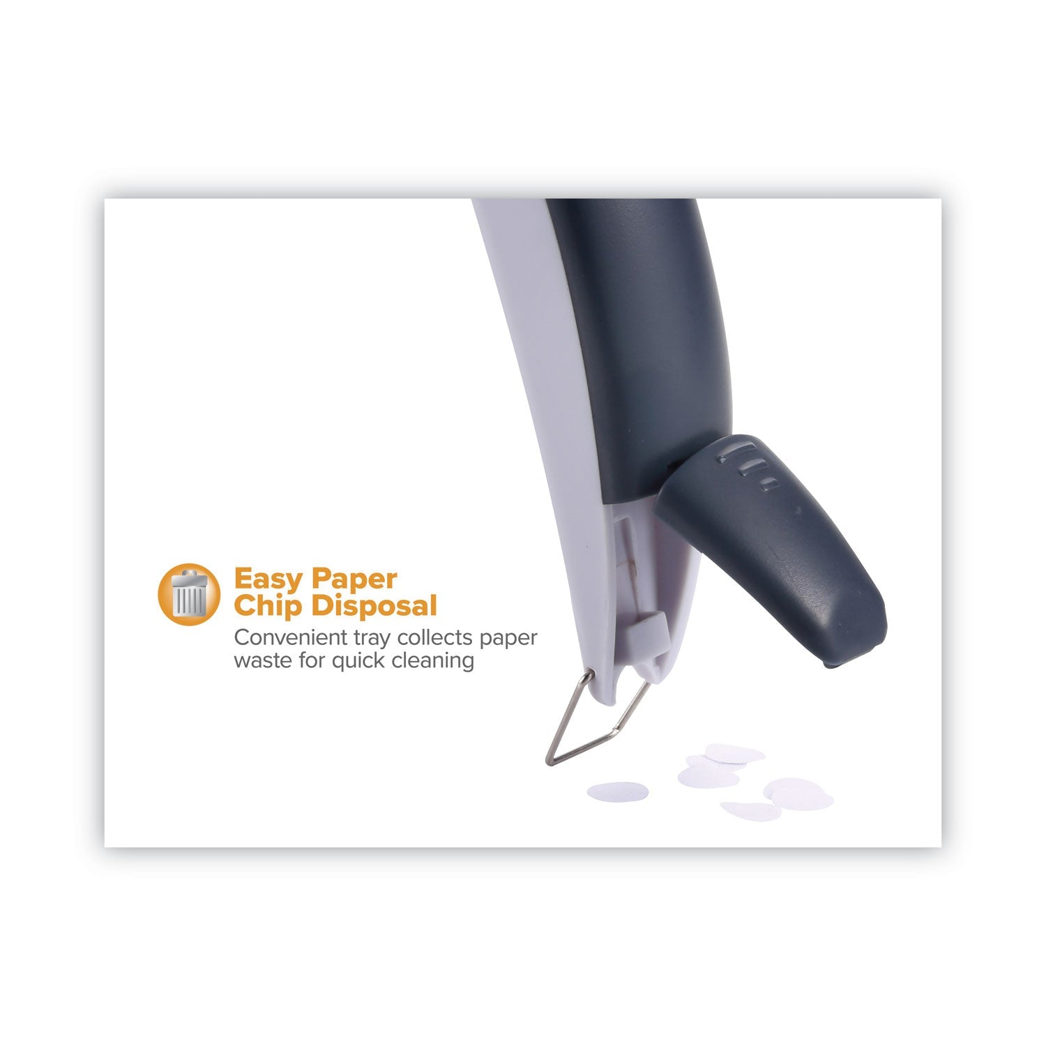 Bostitch® 10-Sheet Ez Squeeze One-Hole Punch, 1/4" Hole, Gray