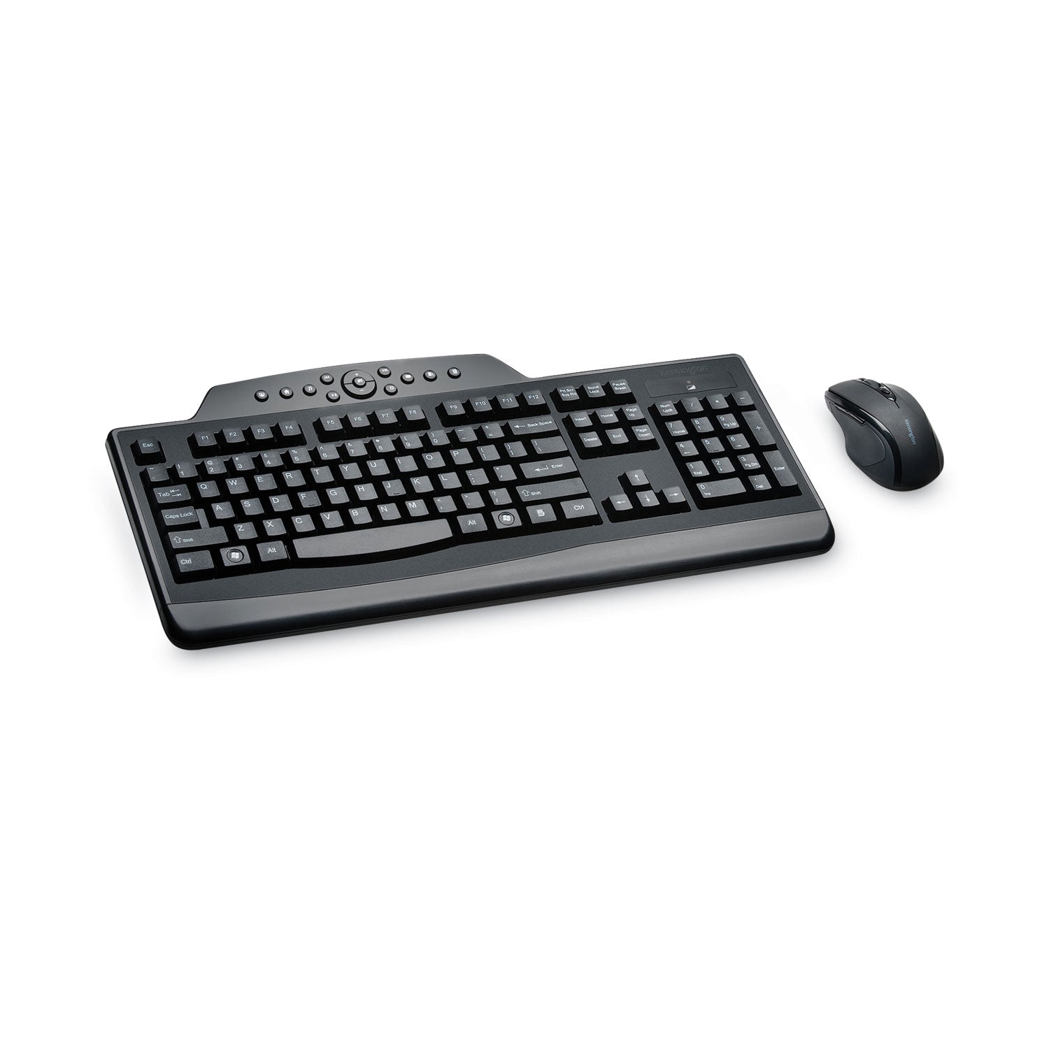 Kensington® Pro Fit Wireless Media Desktop Set, 2.4 Ghz Frequency/30 Ft Wireless Range, Black