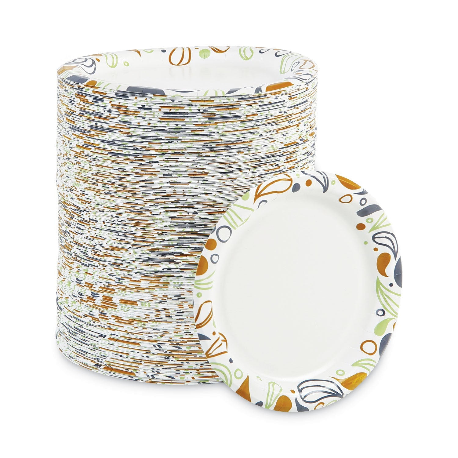 6" Printed Paper Plates | Coated | 1000/Ctn