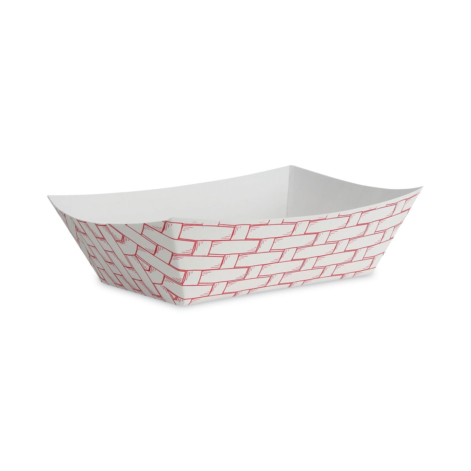 Paper Food Baskets | 3lb Red/White | 500/Carton