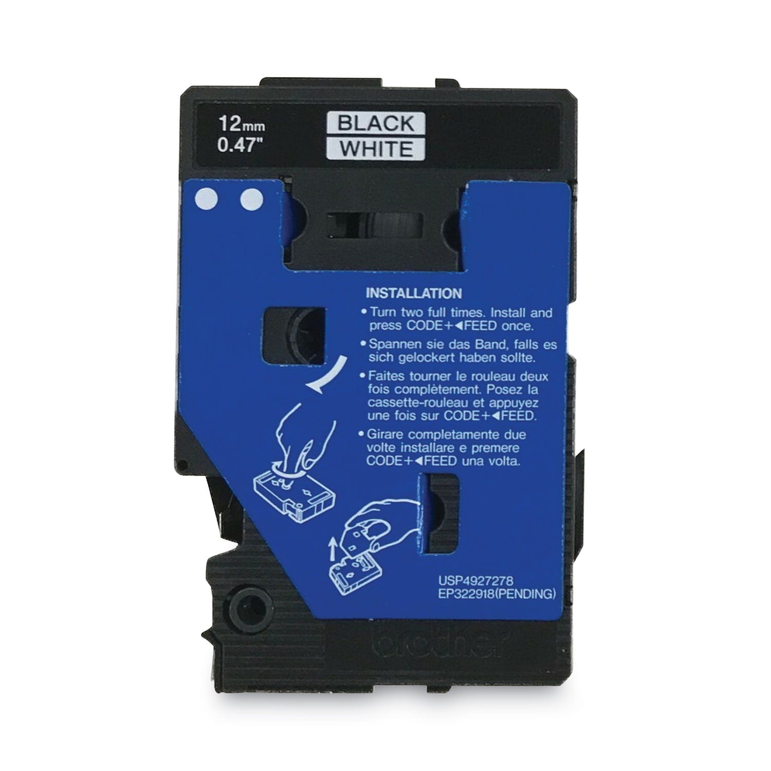 P-Touch TC Tape Cartridges | Brother® | Black/Wht