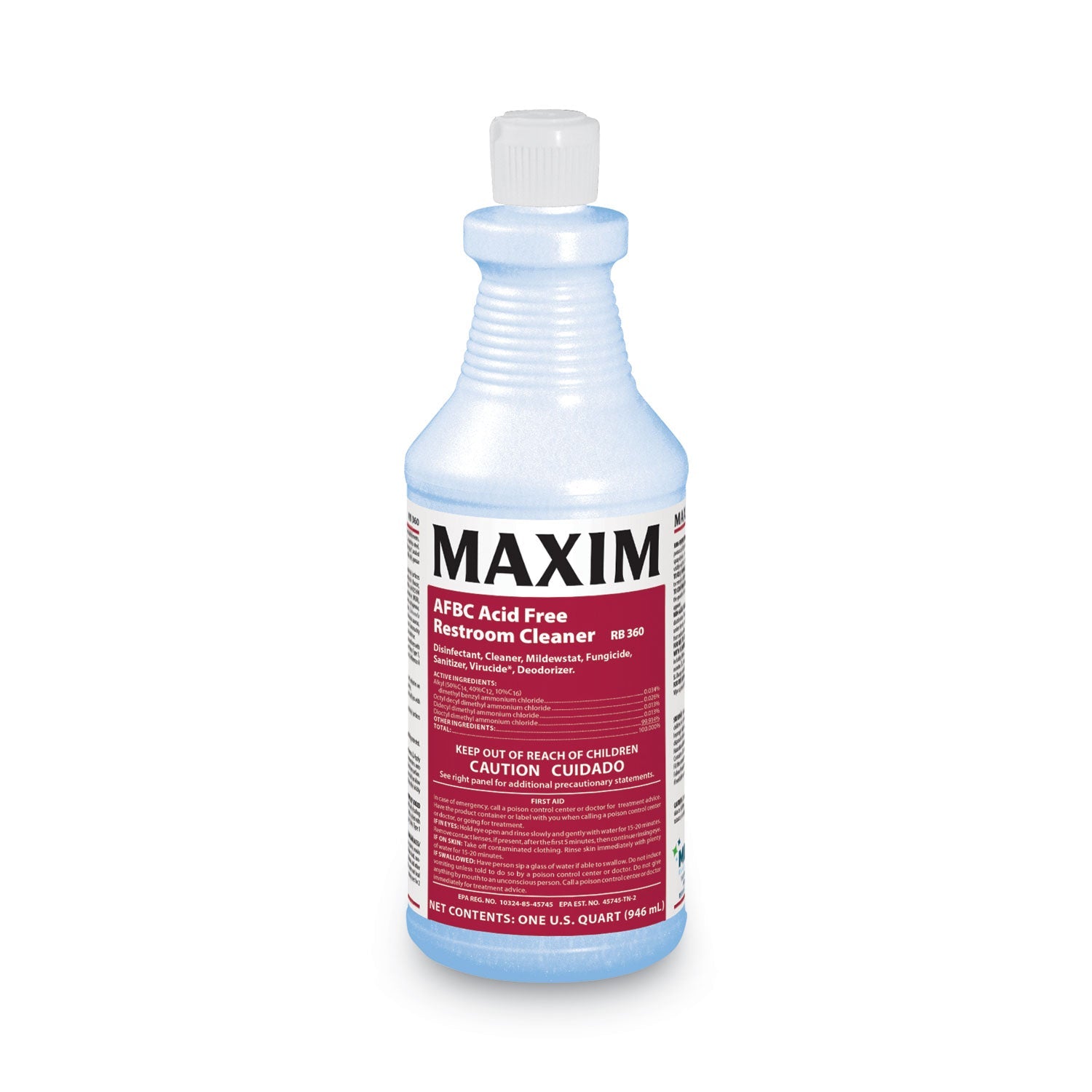 Maxim AFBC Acid-Free Restroom Cleaner | 32 oz