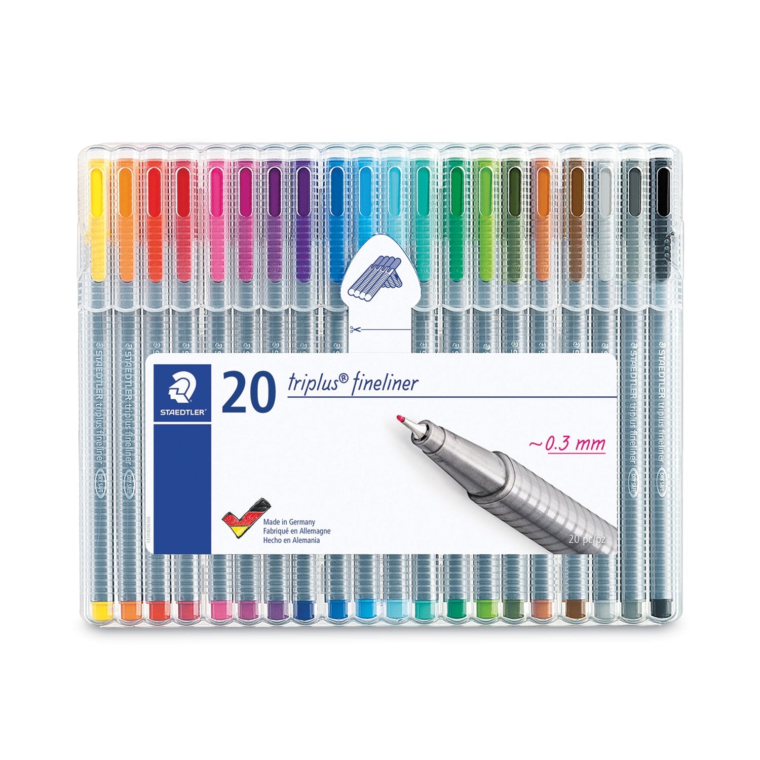 Triplus Fineliner Pen Set | 20 Colors, Staedtler®