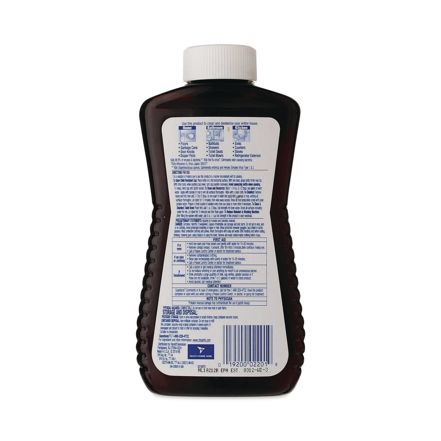 LYSOL® Brand Concentrate Disinfectant, 12 Oz Bottle, 6/carton