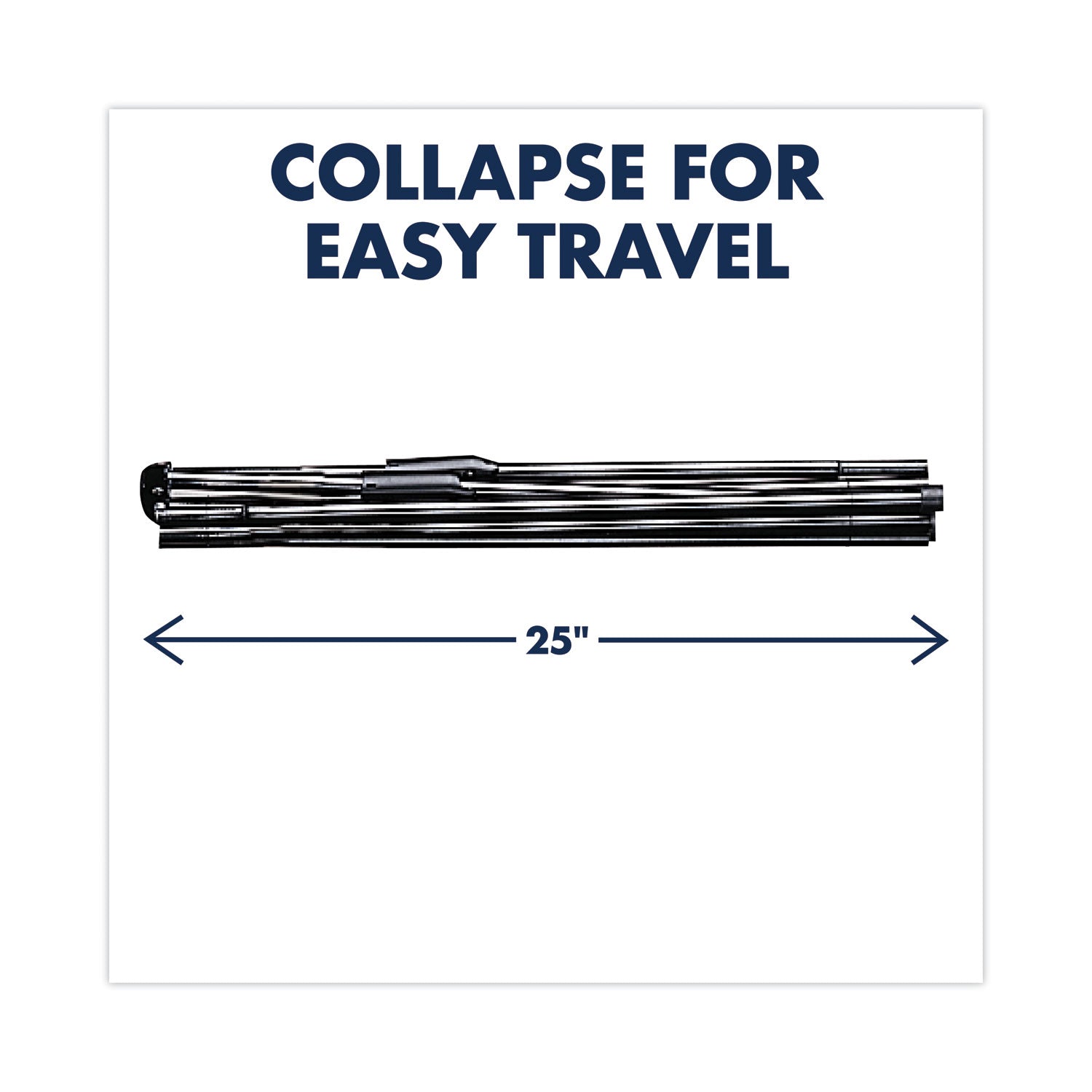 Quartet® Heavy-Duty Adjustable Instant Easel Stand, 25" To 63" High, Steel, Black