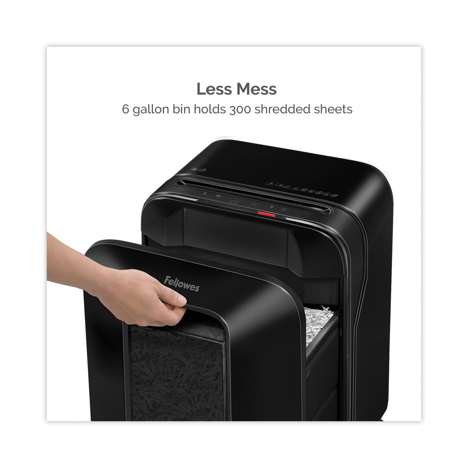 Fellowes® Powershred Lx170 Cross-Cut Shredder, 12 Manual Sheet Capacity