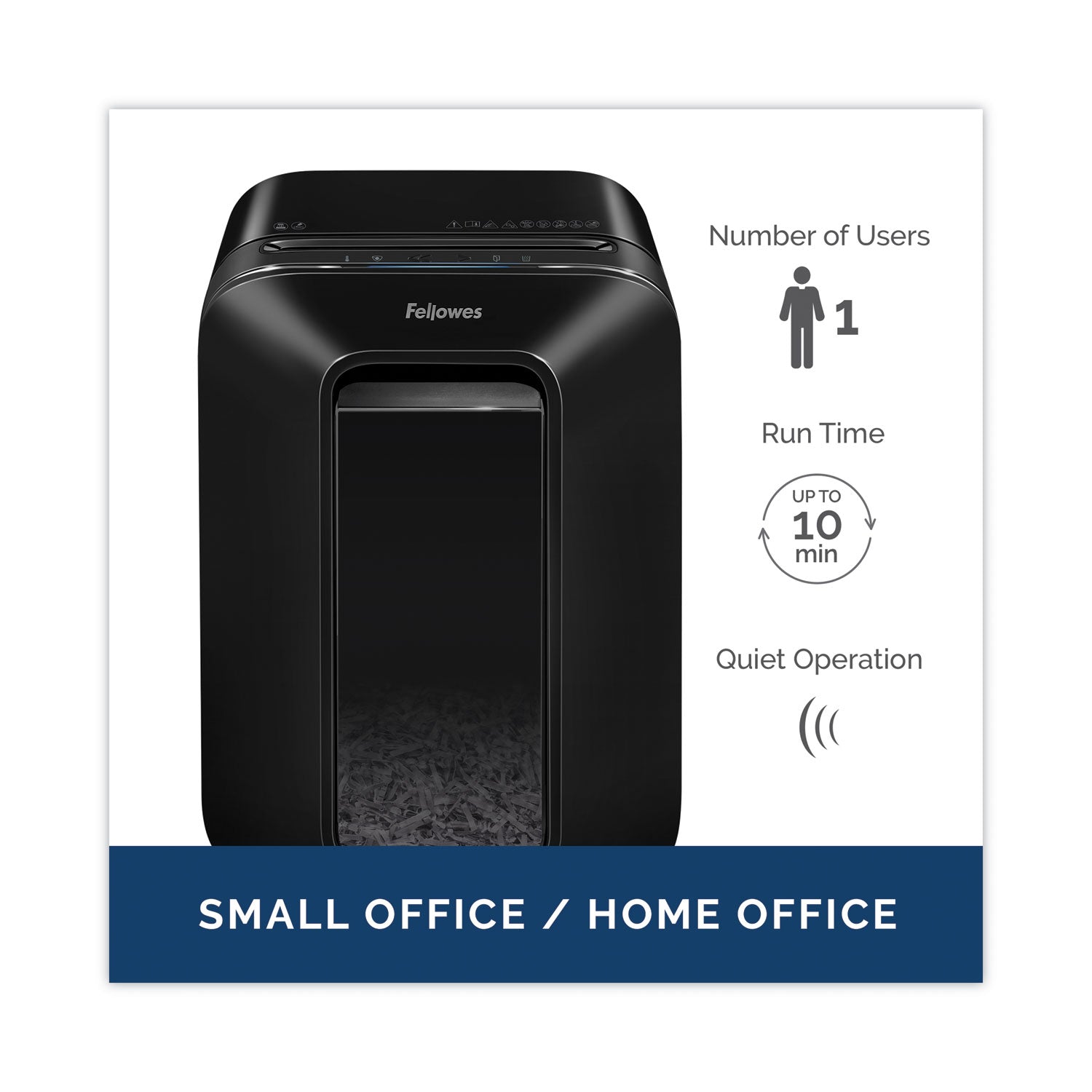 Fellowes® Powershred Lx170 Cross-Cut Shredder, 12 Manual Sheet Capacity