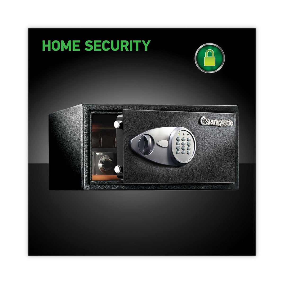 Sentry® Safe Electronic Lock Security Safe, 1 Cu Ft, 16.94w X 14.56d X 8.88h, Black - Bloom Skins