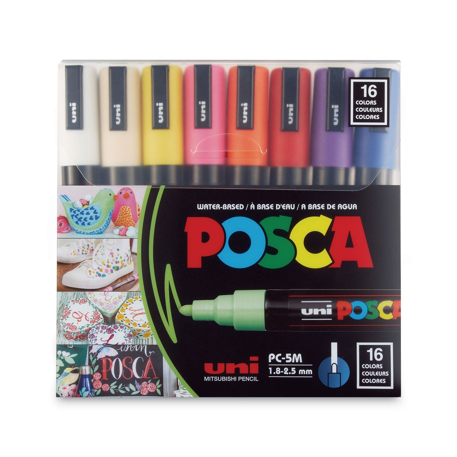 Water-Based Paint Markers | 16-Pack Medium