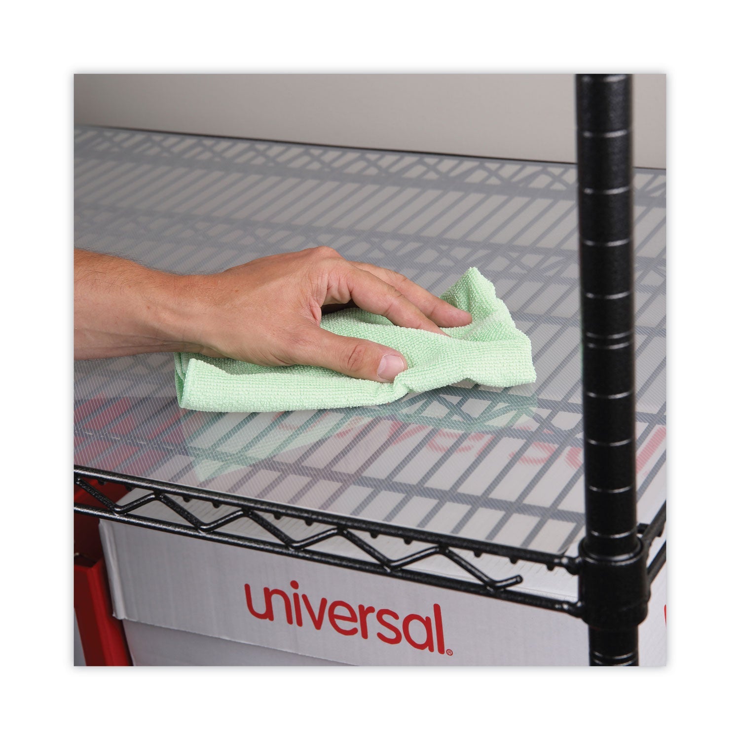 Alera® Shelf Liners For Wire Shelving, Clear Plastic, 48w X 18d, 4/pack