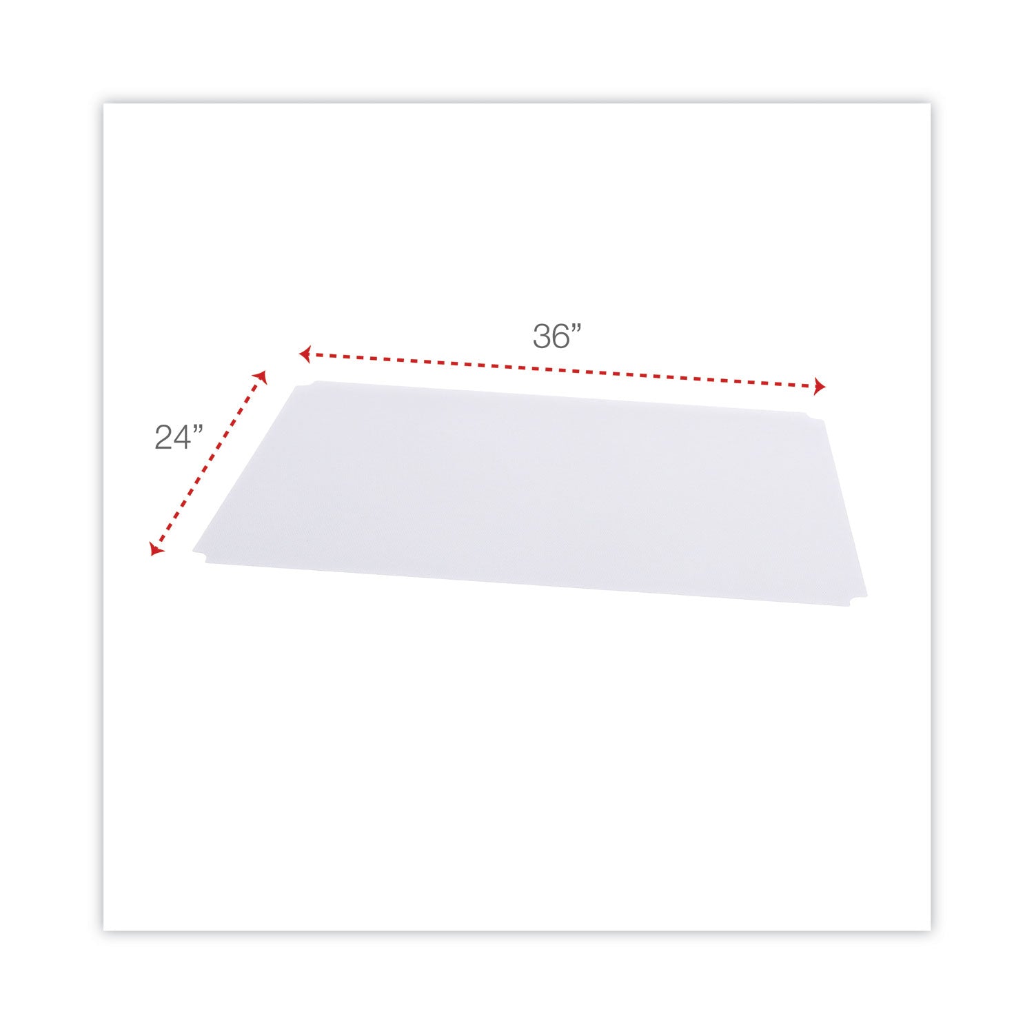 Alera® Shelf Liners For Wire Shelving, Clear Plastic, 36w X 24d, 4/pack