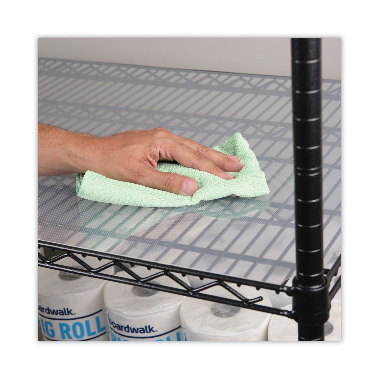 Alera® Shelf Liners For Wire Shelving, Clear Plastic, 36w X 18d, 4/pack