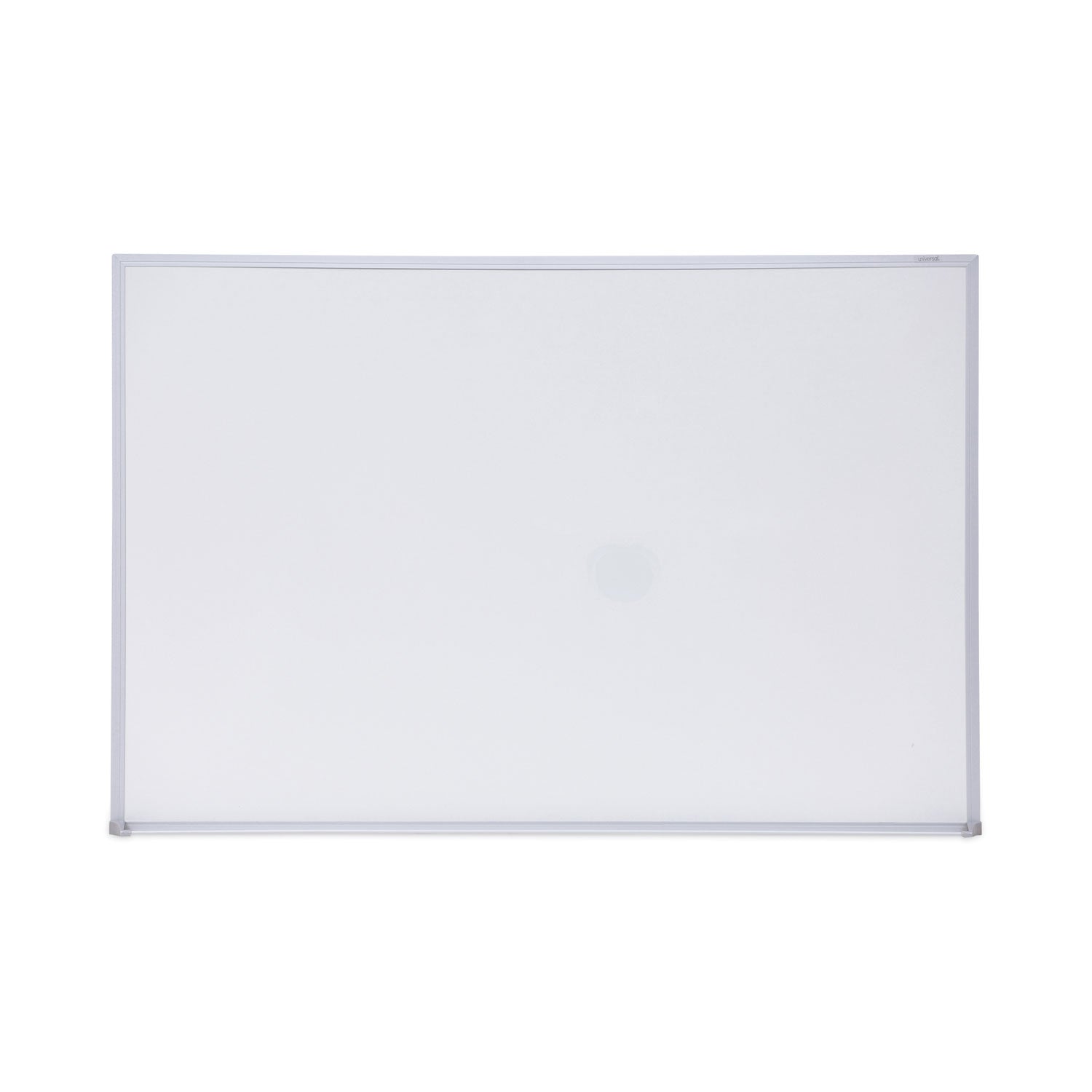 Universal® Melamine Dry Erase Board with Aluminum Frame, 36" x 24", White Surface, Anodized Aluminum Frame