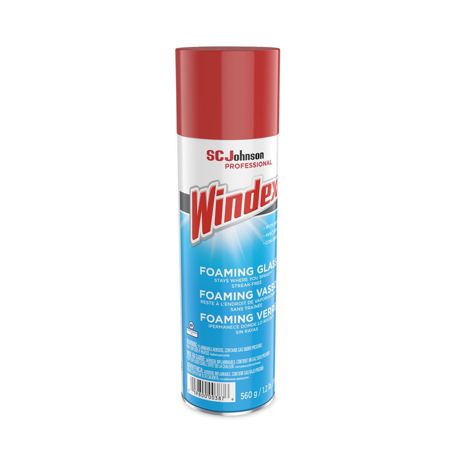 Windex® Foaming Glass Cleaner, Fresh, 20 oz Aerosol Spray