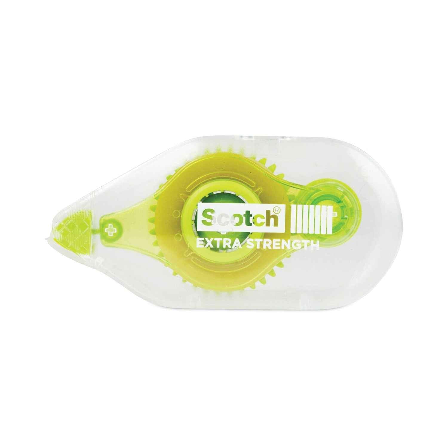 Scotch® Extra-Strength Tape Runner, 0.31" X 33 Ft, Dries Clear