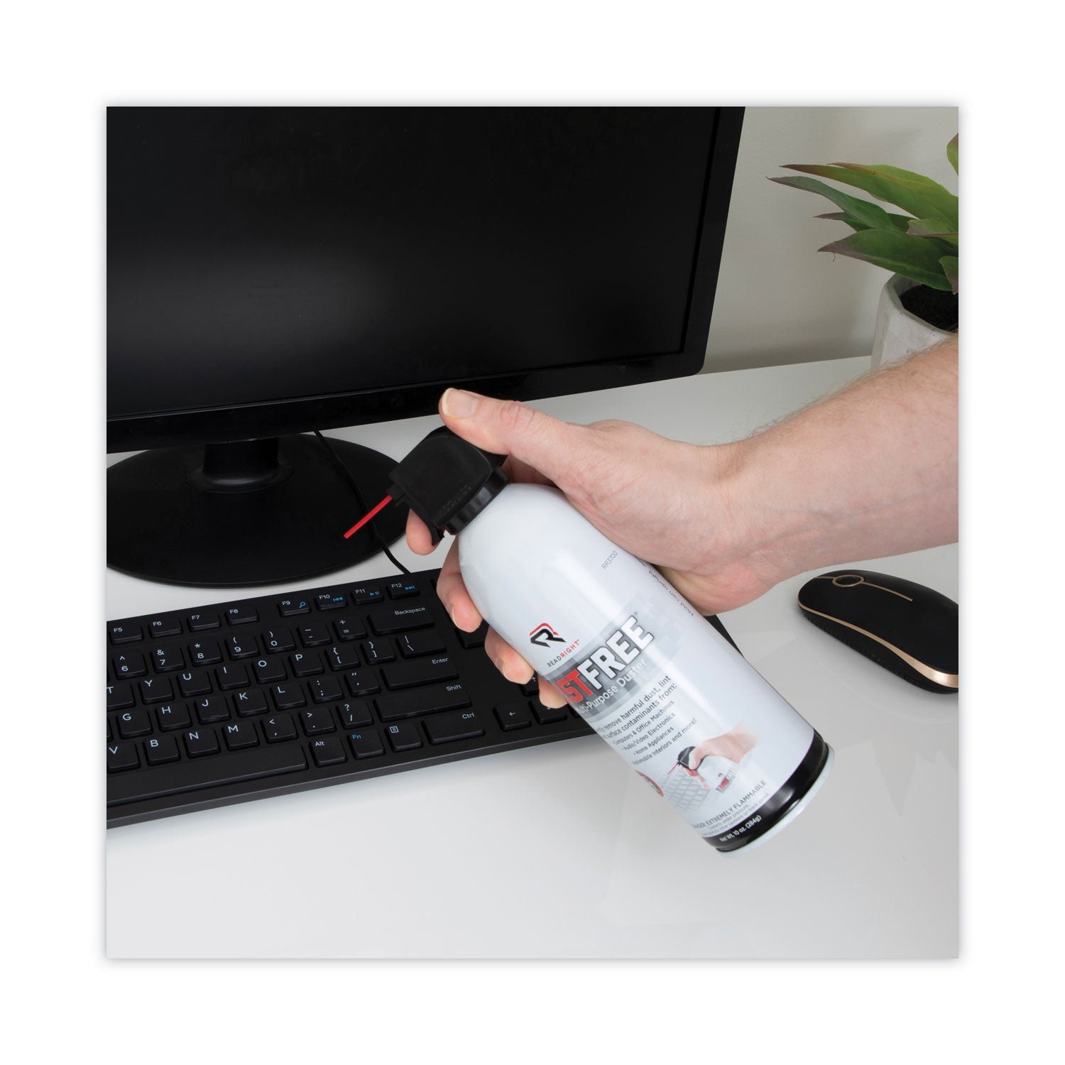 Read Right® Dustfree Multipurpose Duster, 10 Oz Can, 2/pack