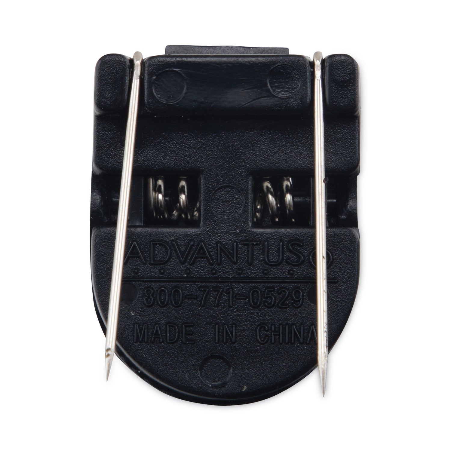 Advantus Wall Clips for Fabric Panels, 40 Sheet Capacity, Black, 50/Box