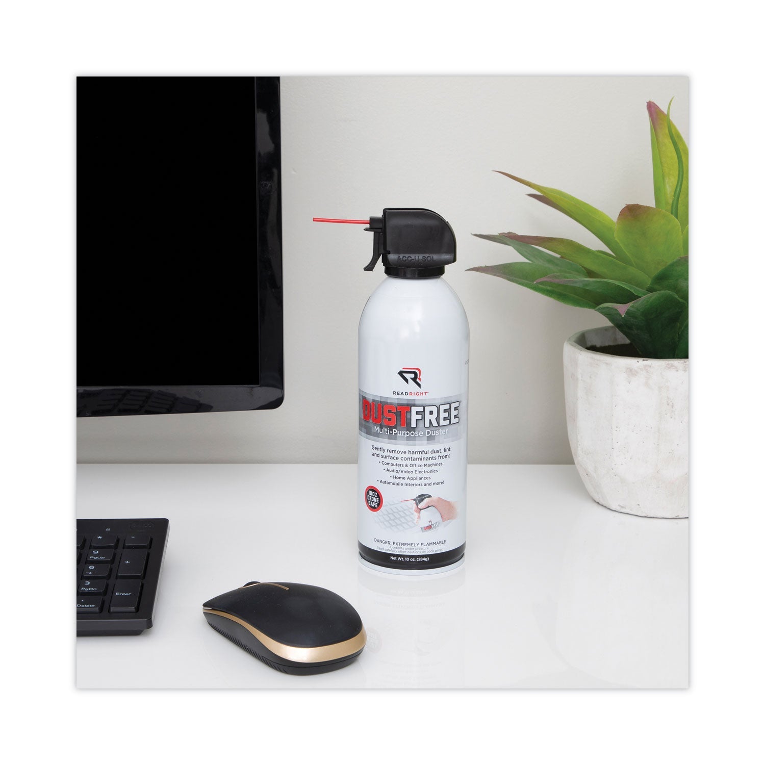 Read Right® Dustfree Multipurpose Duster, 10 Oz Can, 2/pack