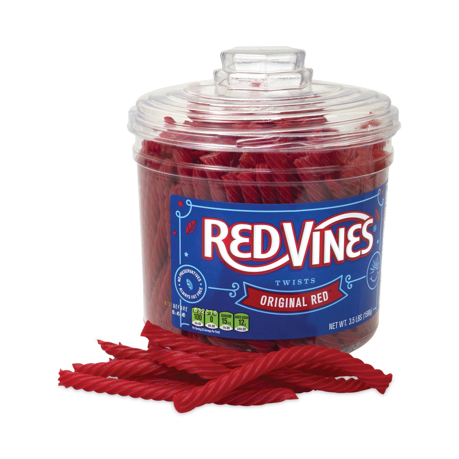 Red Vines® Original Red Twists, 3.5 lb Tub - Bloom Skins