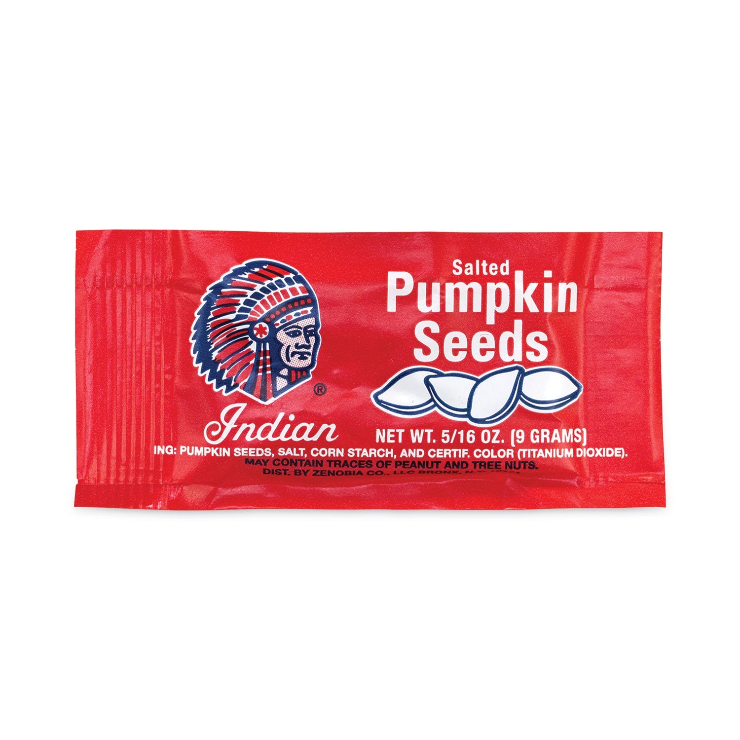 Indian Salted Pumpkin Seeds, 0.31 oz Pouches, 36 Pouches/Pack, 2 Packs/Carton