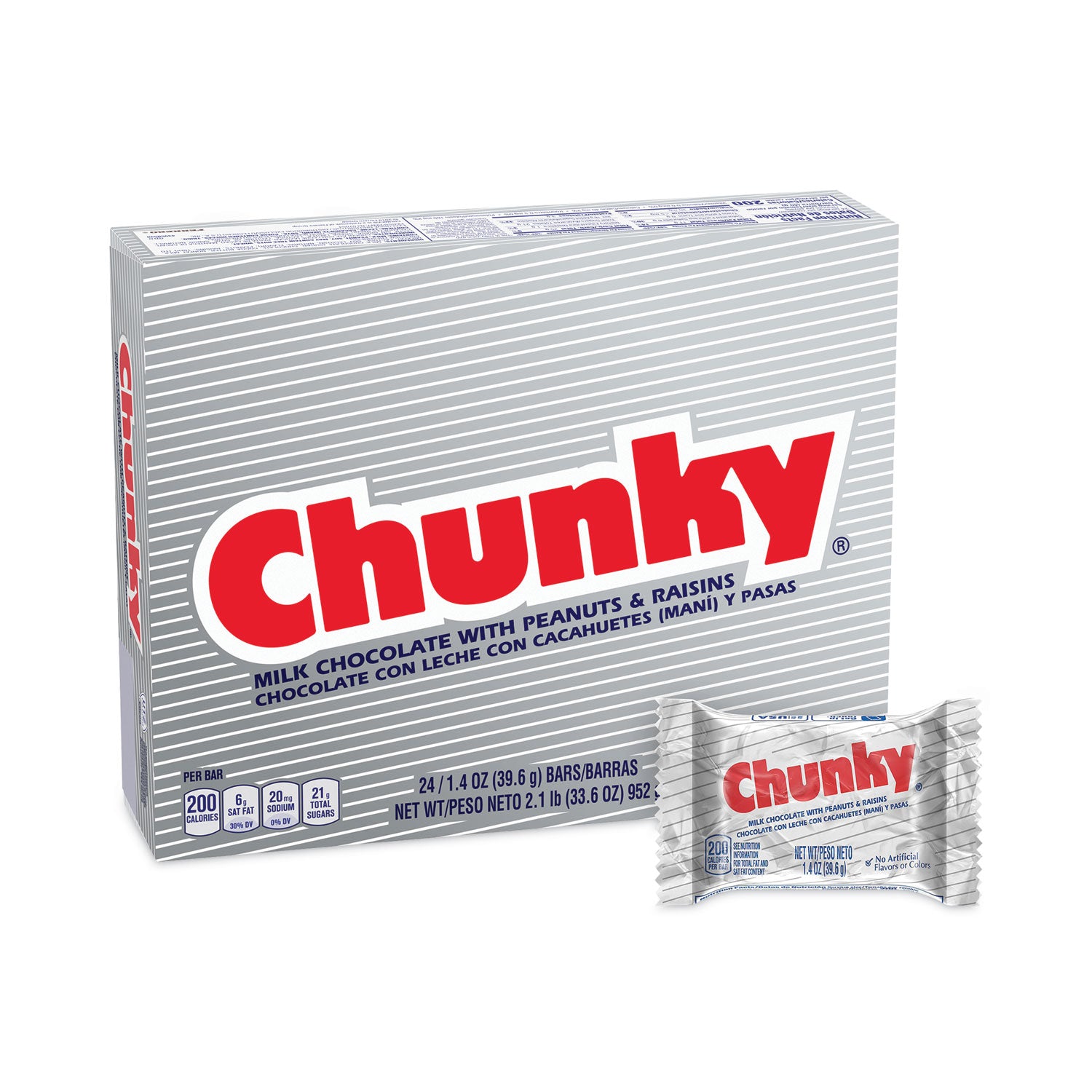 Nestlé® Chunky Bar, Individually Wrapped, 1.4 oz, 24/Carton