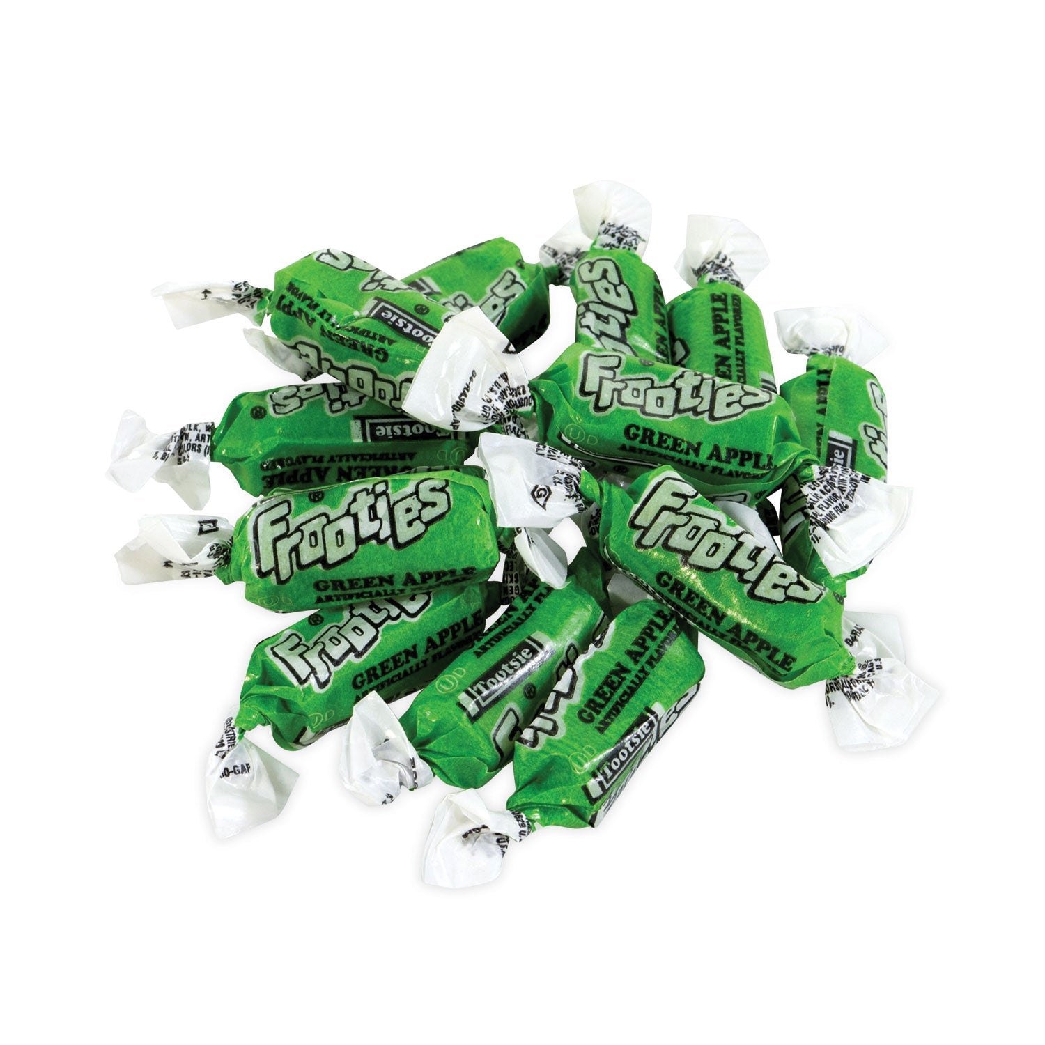 Tootsie Roll® Frooties, Green Apple, 38.8 oz Bag, 360 Pieces/Bag - Bloom Skins
