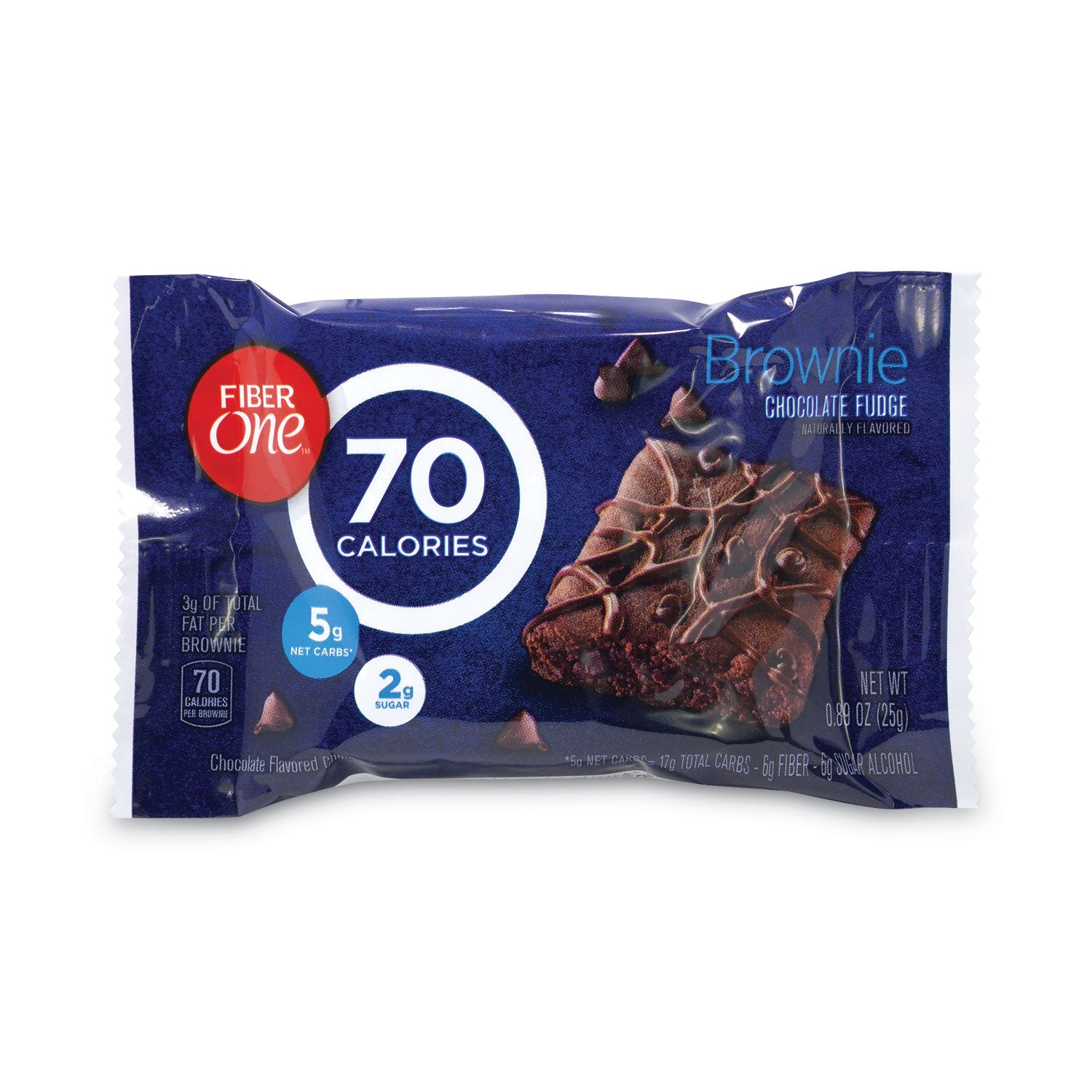 Fiber One® 70 Calorie Chocolate Fudge Brownies, 0.89 oz, 40/Carton