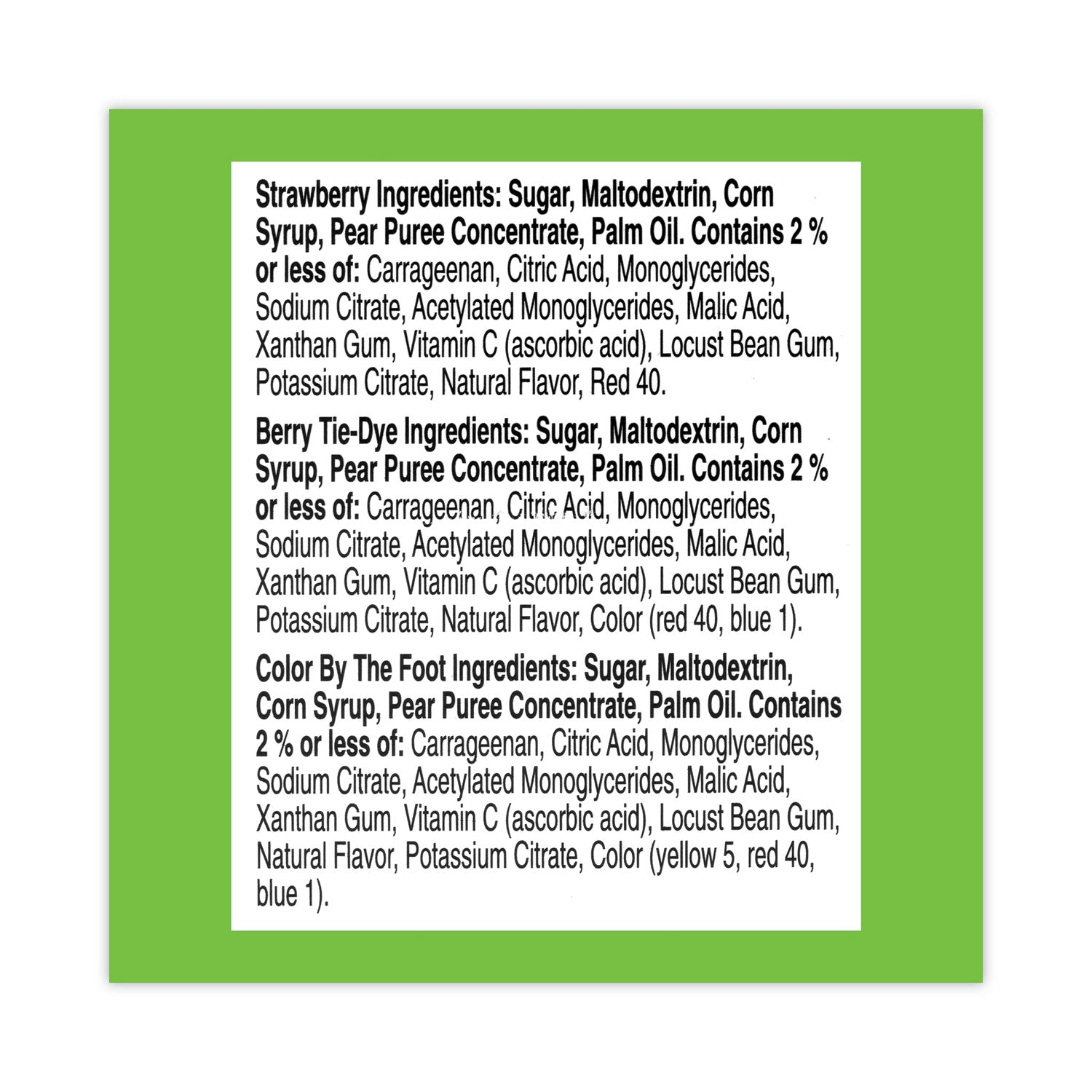 Betty Crocker™ Fruit By The Foot Variety Pack, Assorted Flavors, 0.75 oz, 36 Pouches/Carton - Bloom Skins