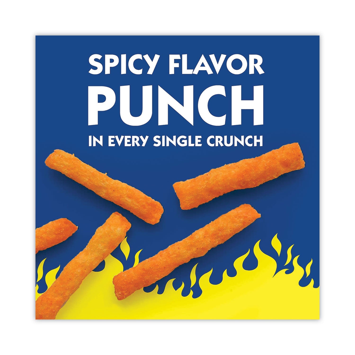 Andy Capps Hot Fries, Spicy Hot, 0.85 oz Bag, 72/Carton