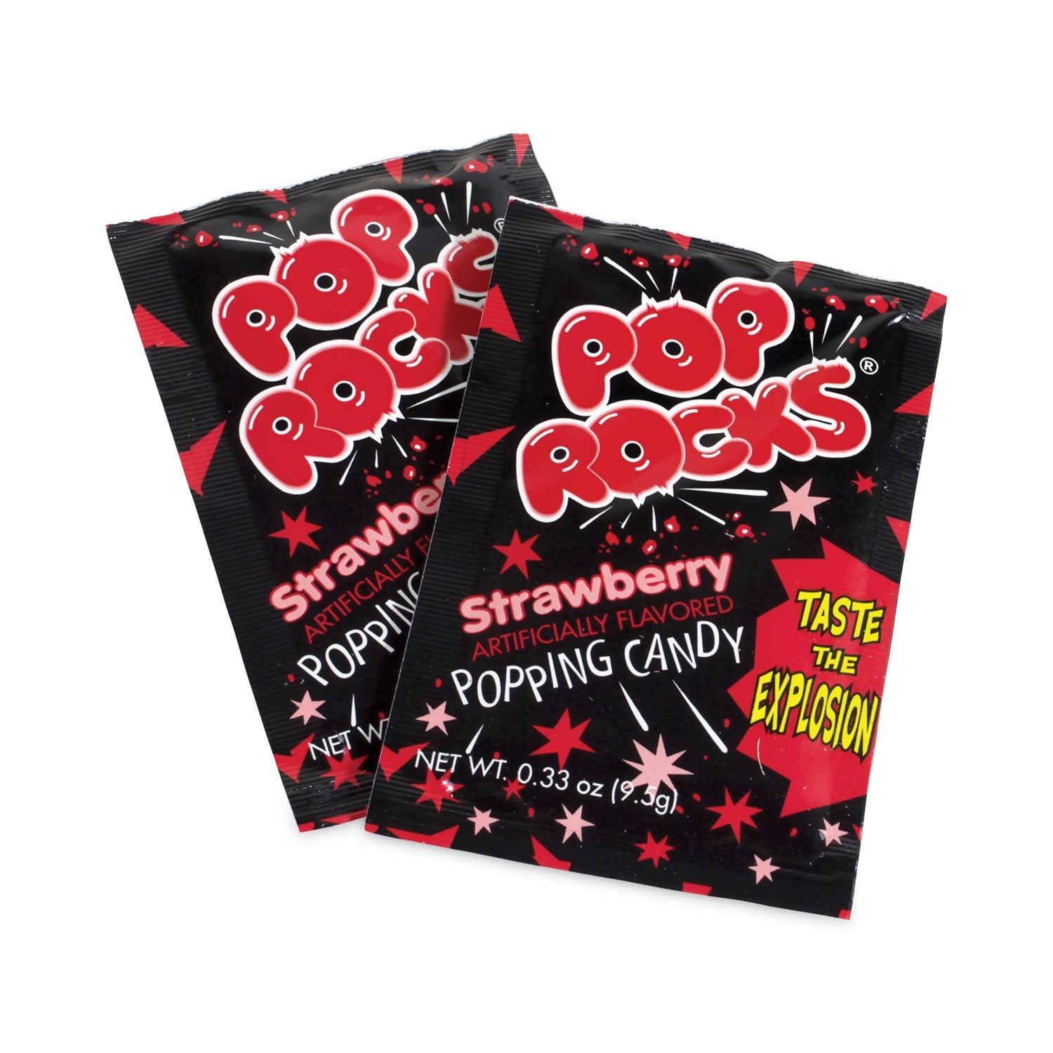 POP ROCKS® Sugar Candy,Strawberry, 0.33 oz Pouches, 24/Carton - Bloom Skins