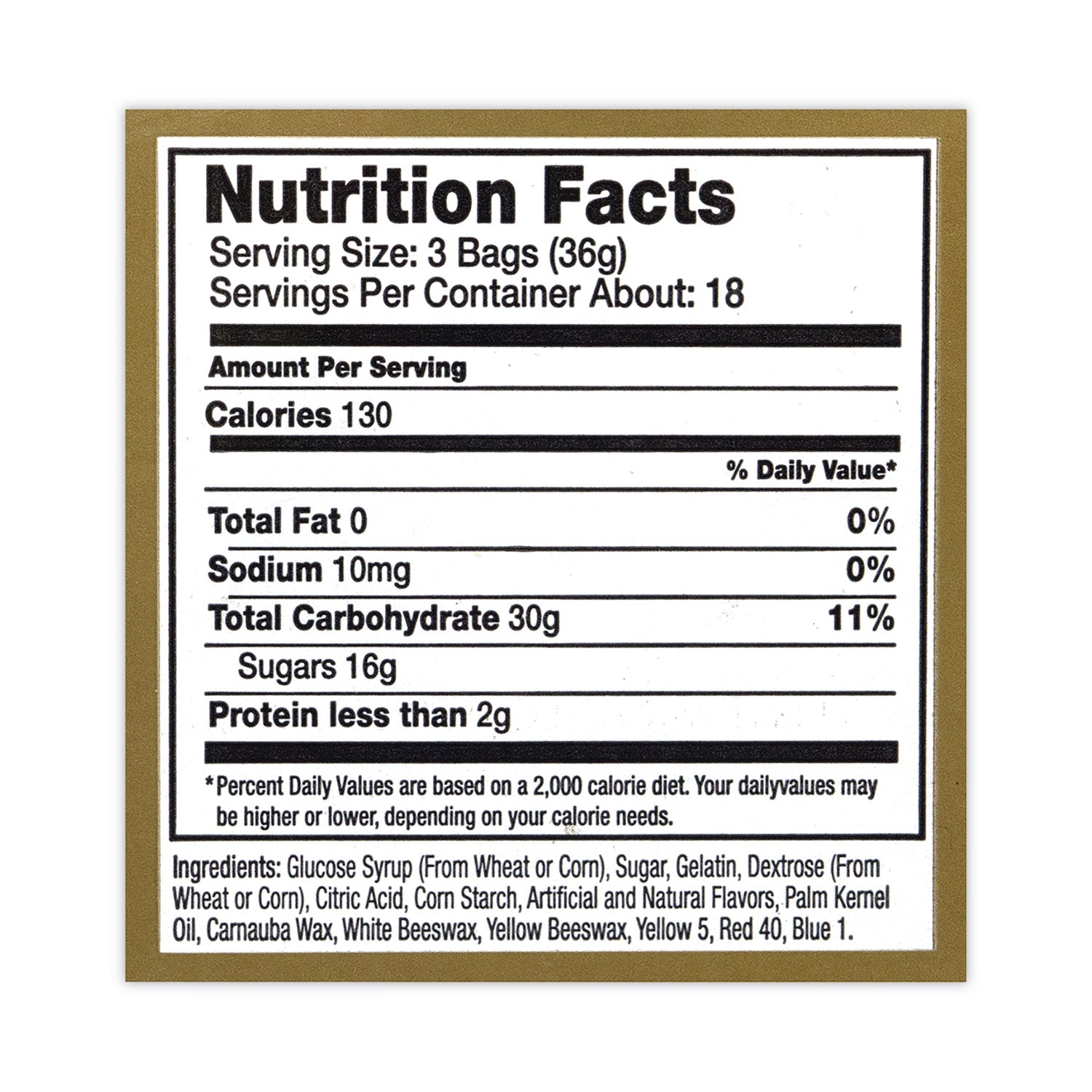 Haribo® Goldbears Gummi Candy, 0.4 oz Pouches, Lemon; Orange; Pineapple; Rasberry; Strawberry, 54/Carton - Bloom Skins