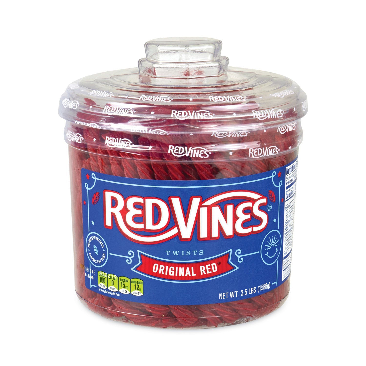 Red Vines® Original Red Twists, 3.5 lb Tub - Bloom Skins