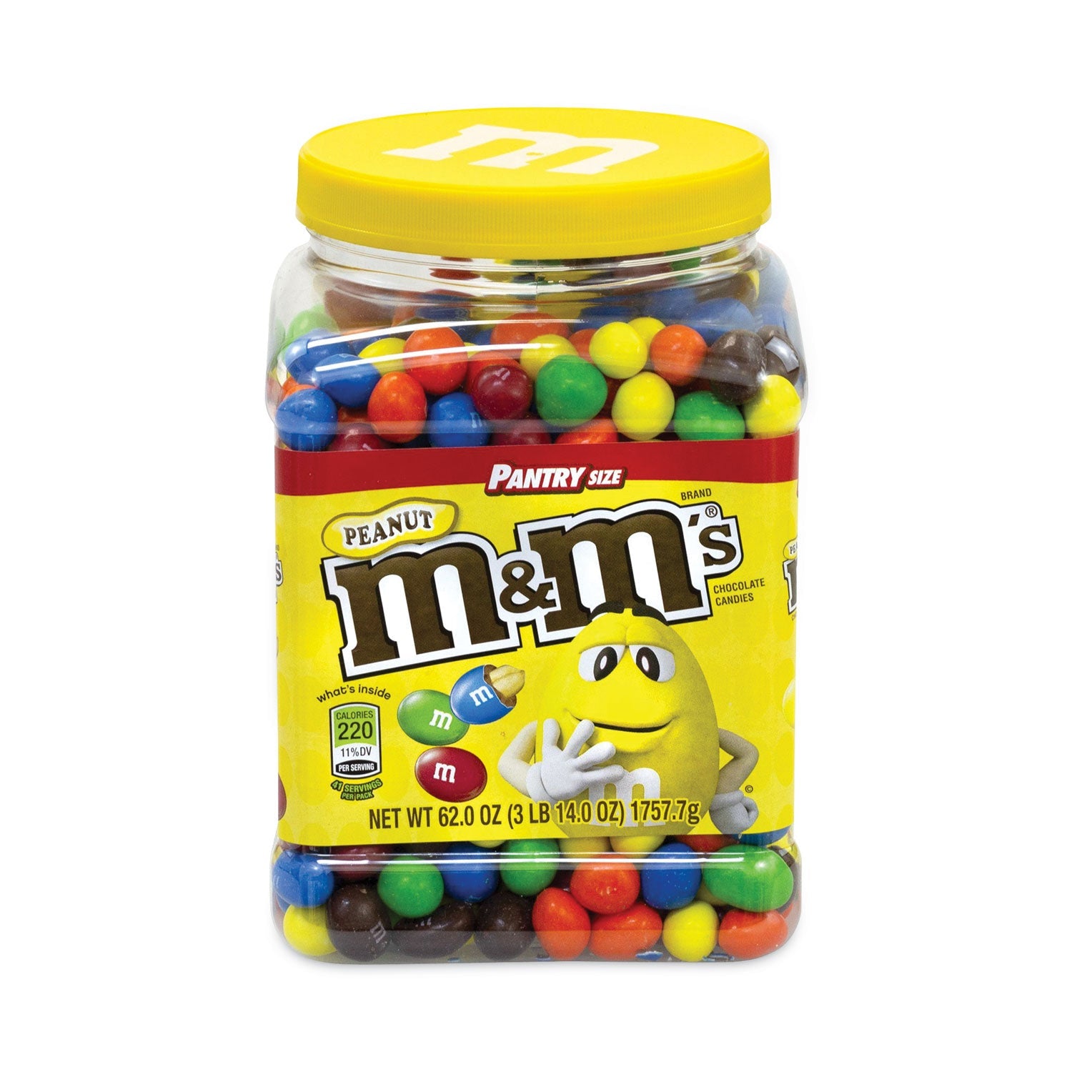 M & M's® Milk Chocolate Peanut Candies, 62 oz Tub - Bloom Skins