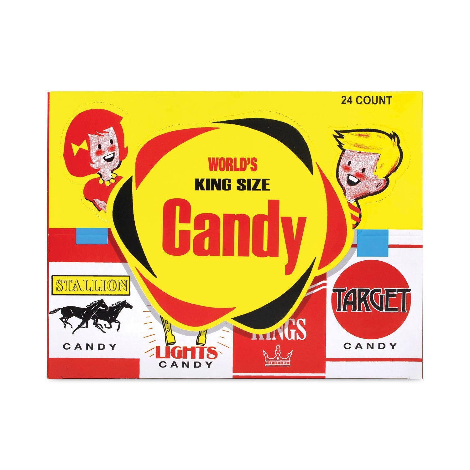 World Confections Candy Cigarettes, 1.3 oz, 24/Pack