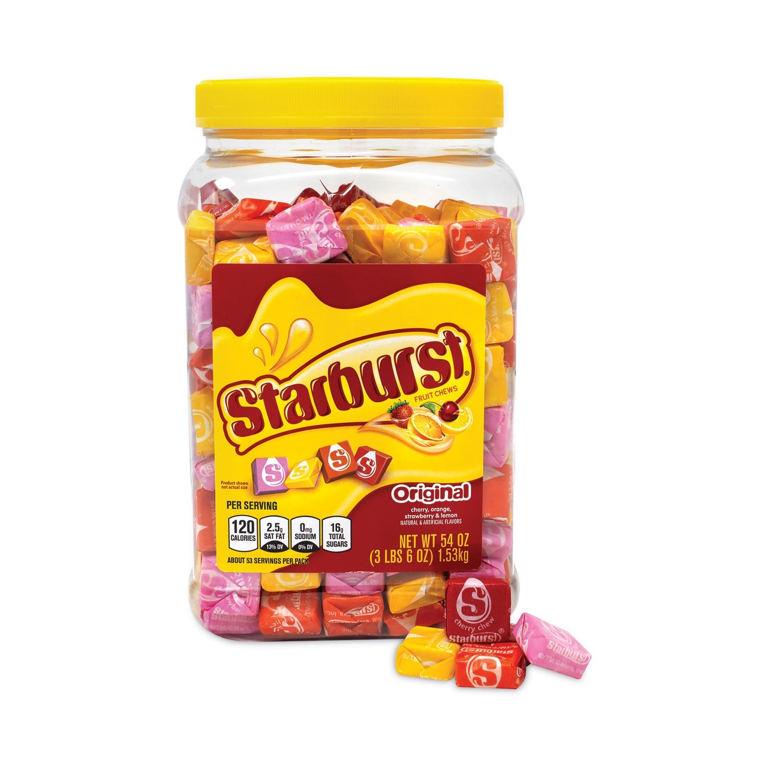 Starburst® Original Fruit Chews, Assorted, 54 oz Tub