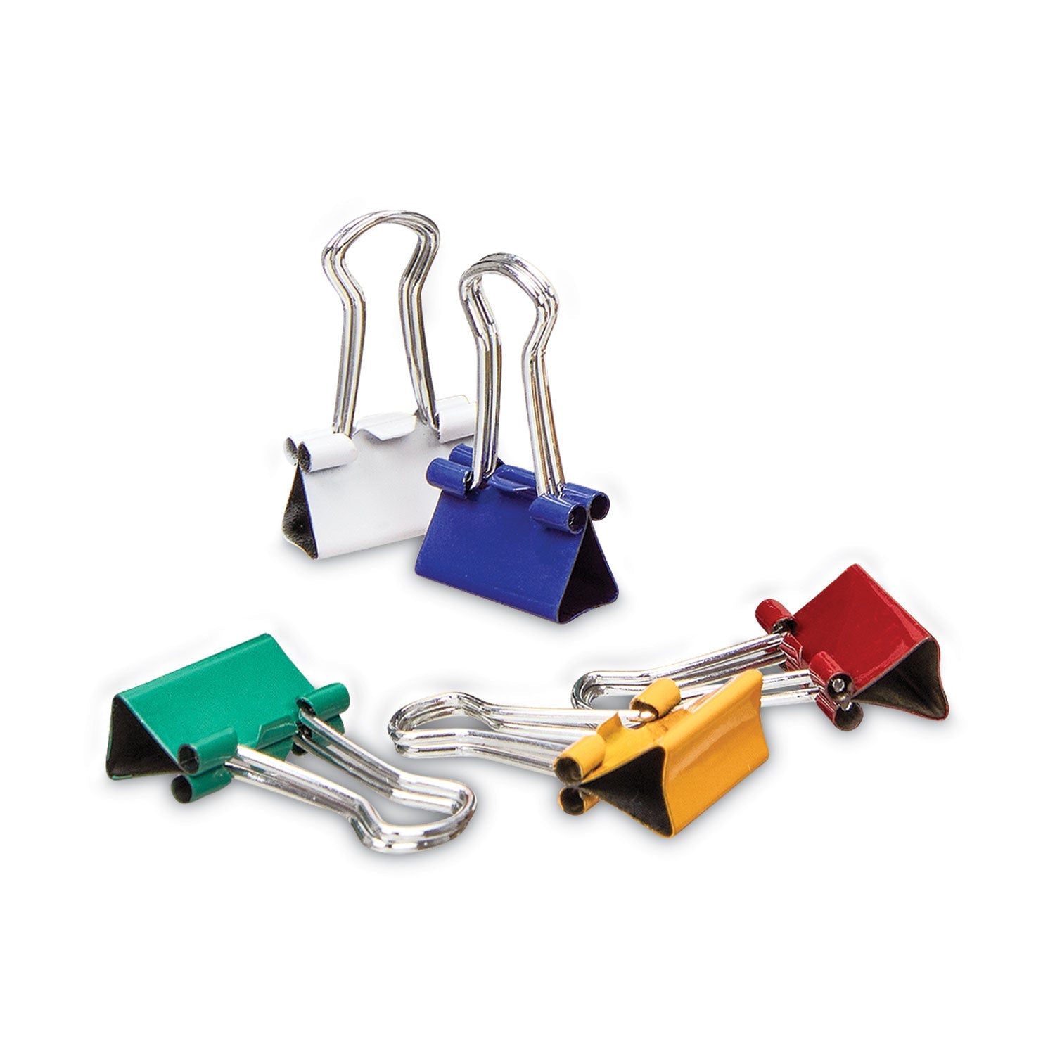 Binder Clips with Storage Tub | Mini, Assorted