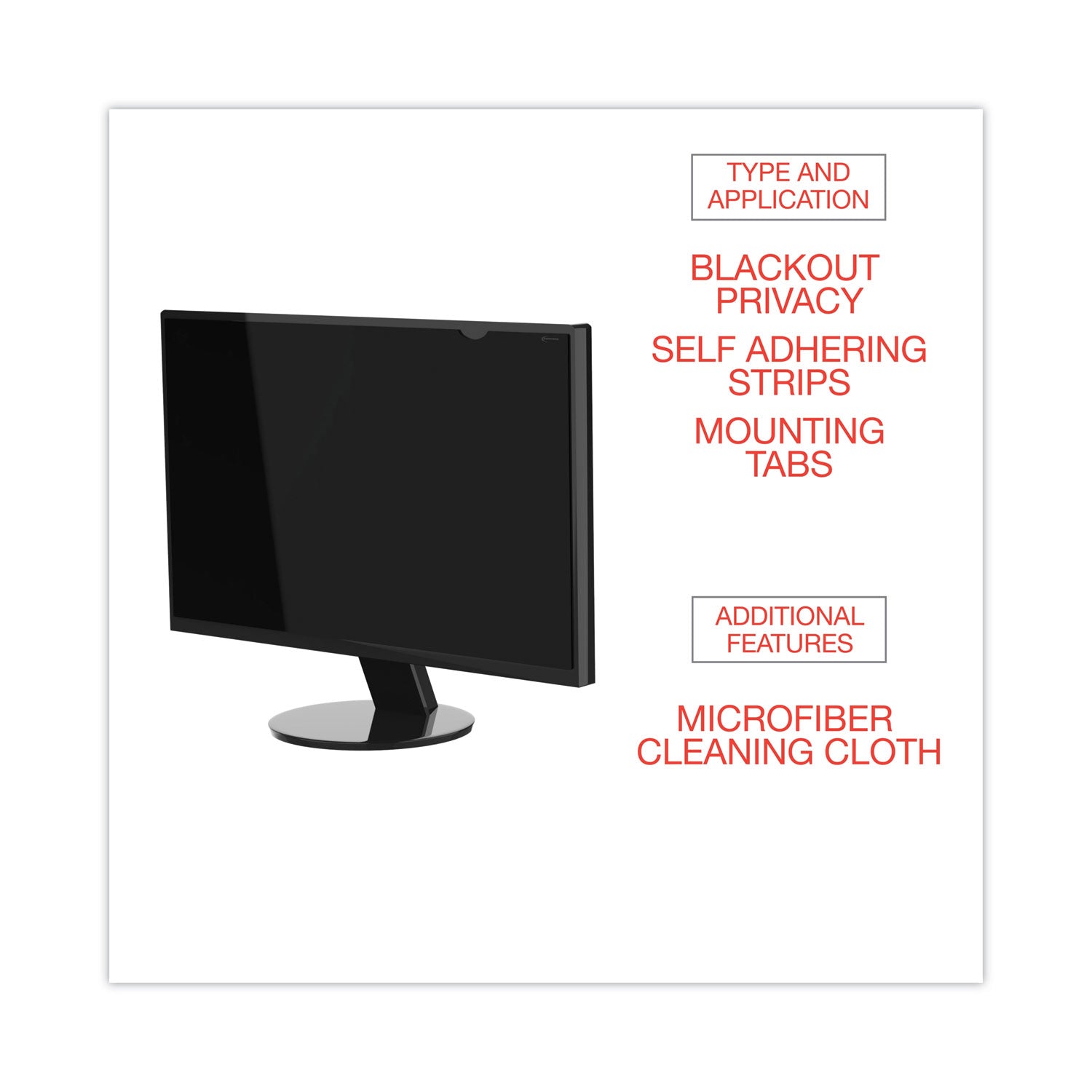 Innovera® Blackout Privacy Filter for 17" Widescreen Flat Panel Monitor/Laptop, 16:10 Aspect Ratio - Bloom Skins