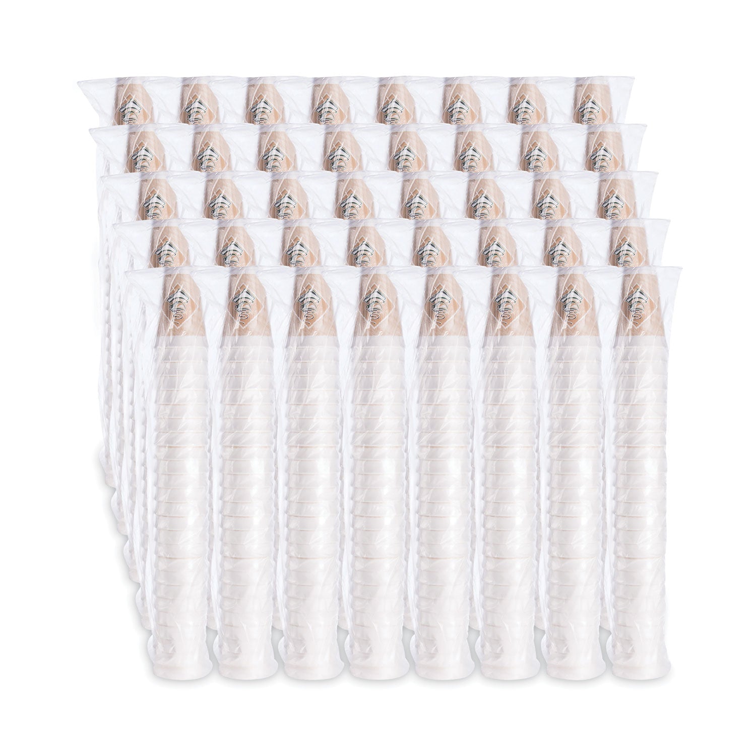 Dart® Cafe G Foam Hot/cold Cups, 16 Oz, Brown/green/white, 1,000/carton