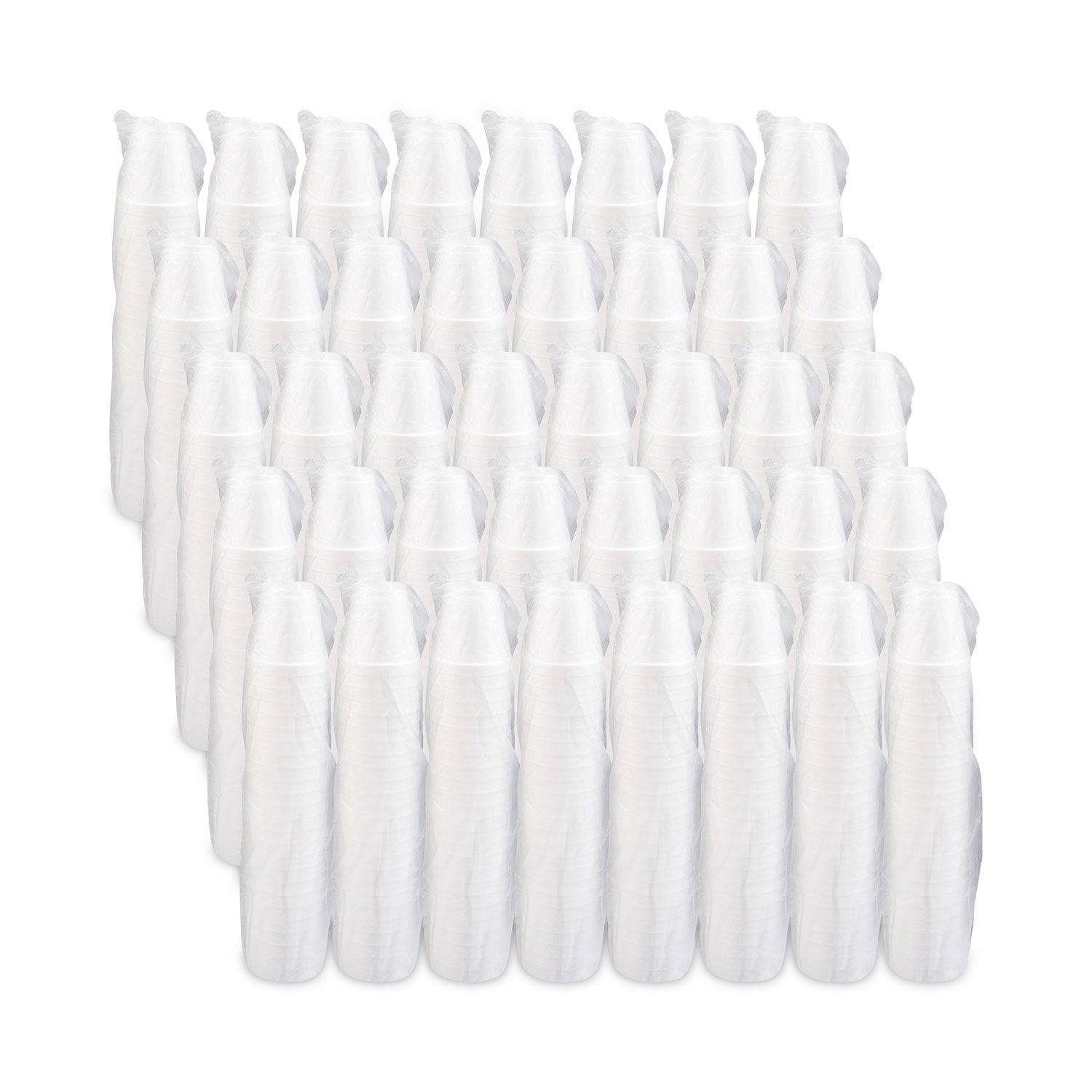 Dart® Foam Drink Cups, 8 Oz, White, 25/bag, 40 Bags/carton