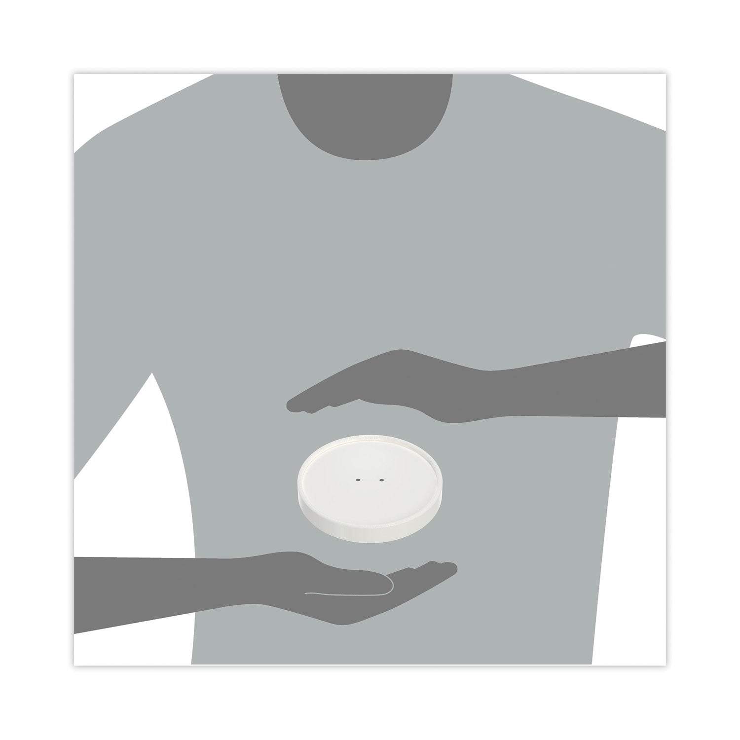 SOLO® Paper Lids for Food Containers, For 32 oz Containers, Vented, 4.6" Diameter x 0.7" h, White, 25/Bag, 20 Bags/Carton - Bloom Skins