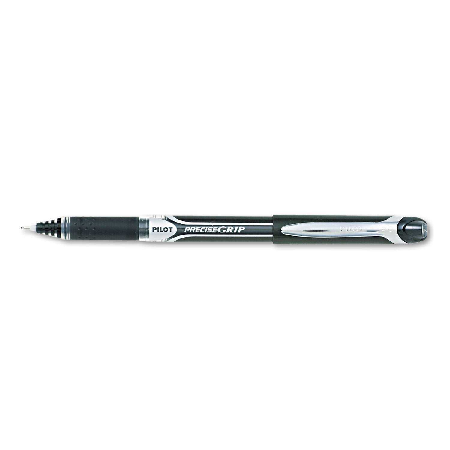 Pilot® Precise Grip Rollerball Pen, Stick, Bold 1 mm, Black Ink, Black Barrel