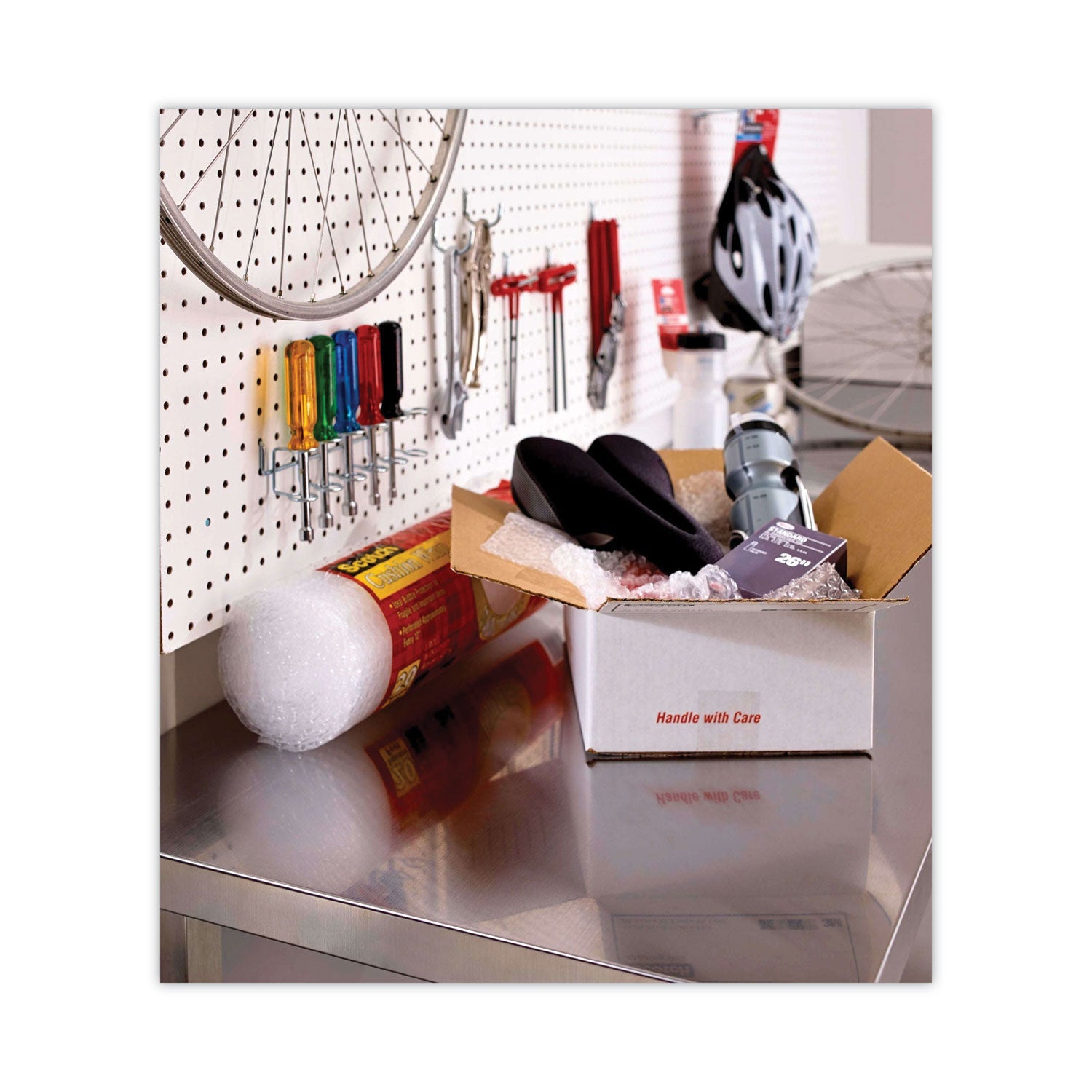 Scotch® Greener Commercial Grade Packaging Tape With Dispenser, 1.5" Core, 1.88" X 58.33 Ft, Clear