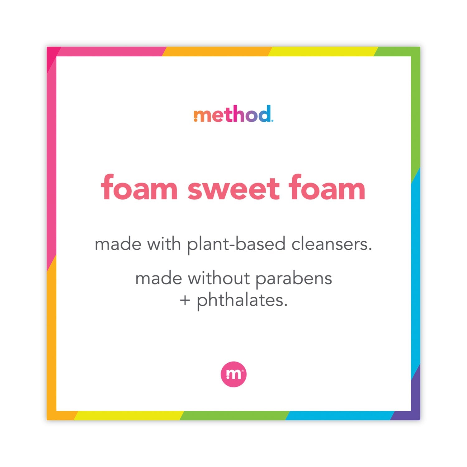 Method® Foaming Hand Wash, Green Tea and Aloe Scent, 10 oz, 6/Carton