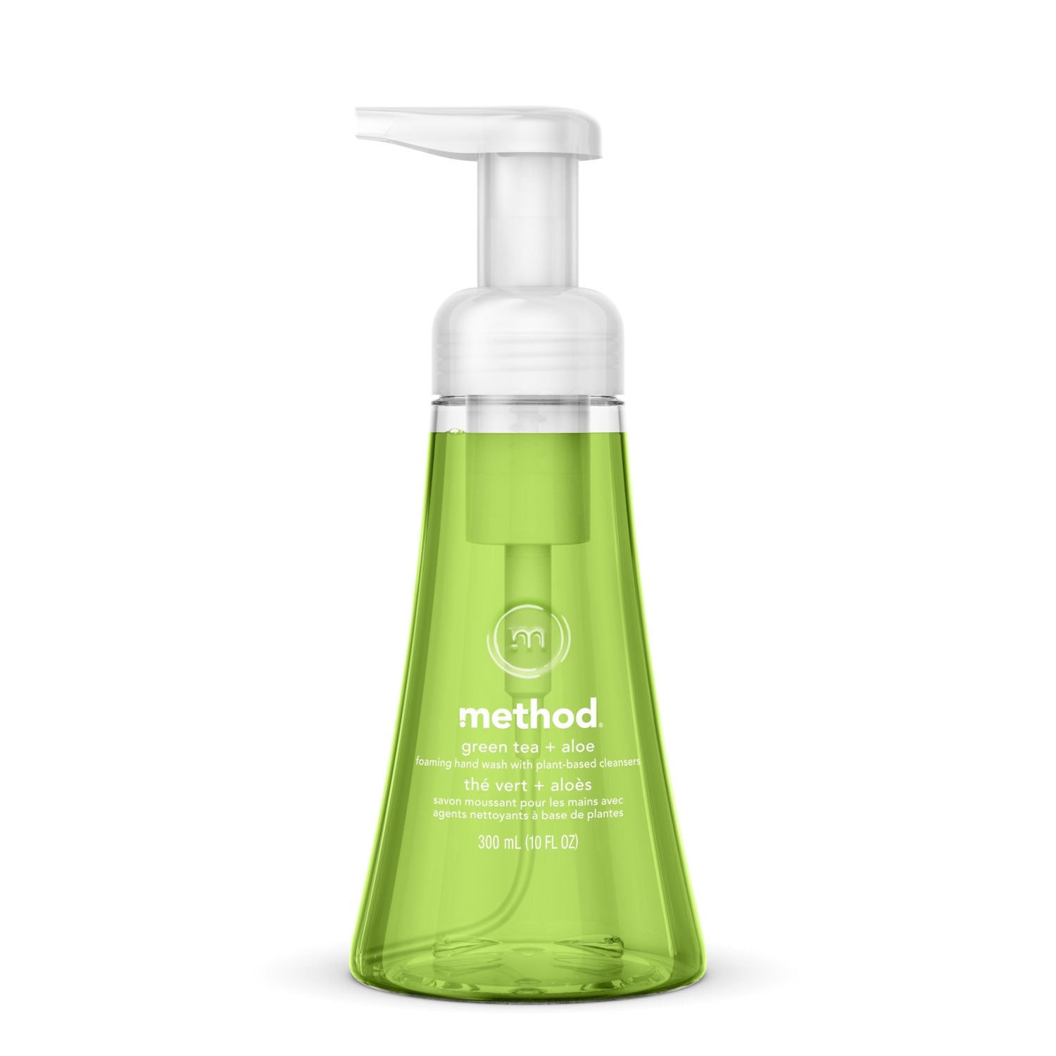 Method® Foaming Hand Wash, Green Tea and Aloe Scent, 10 oz, 6/Carton