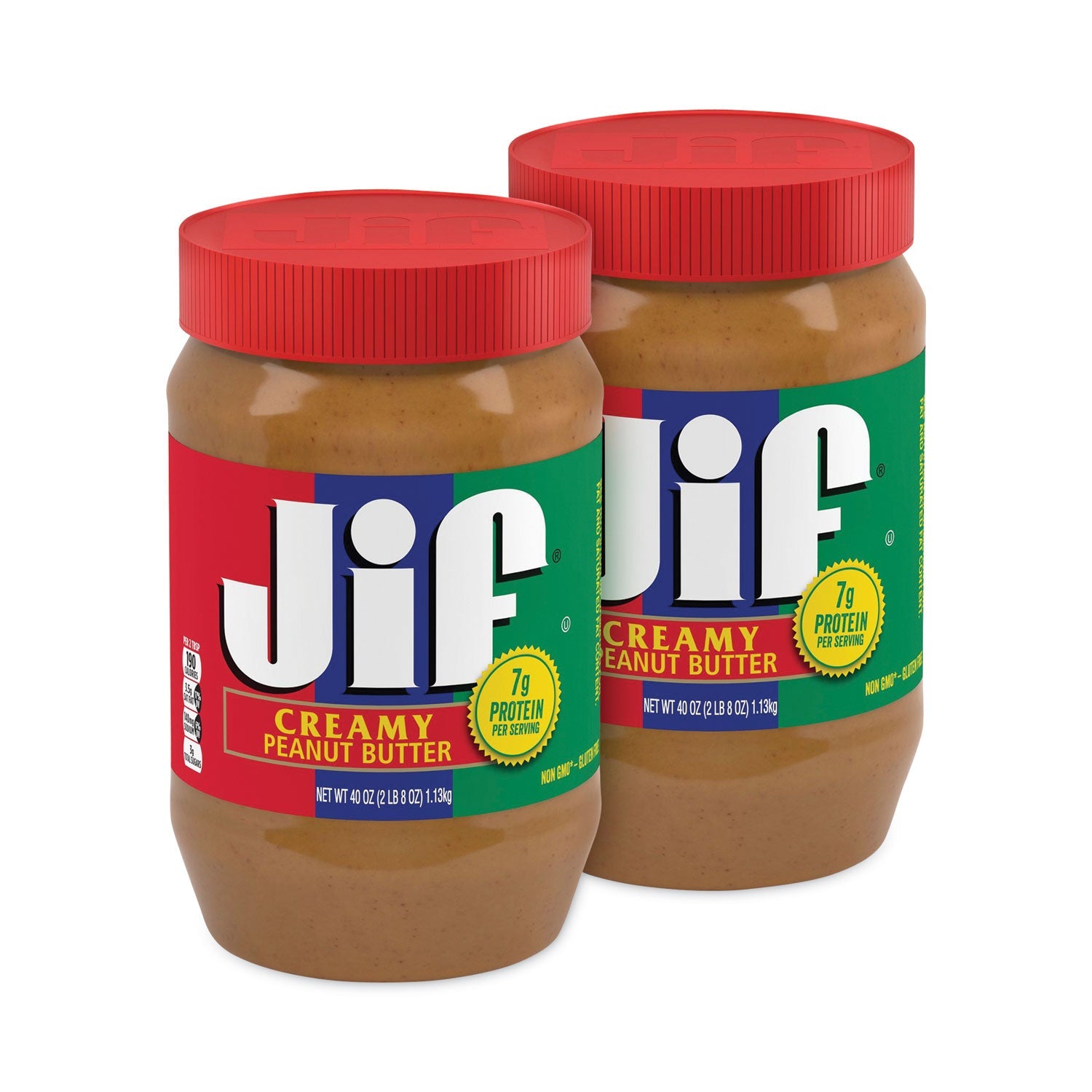 Jif® Creamy Peanut Butter, 40 oz Jar, 2/Pack - Bloom Skins