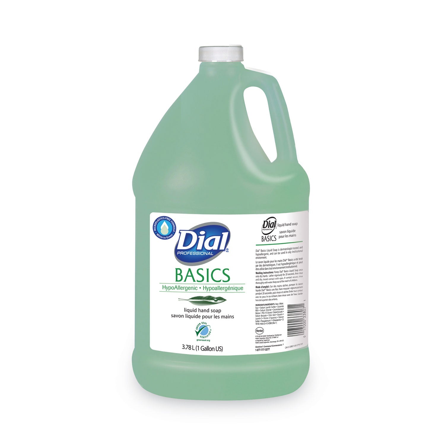 Dial® Professional Basics MP Free Liquid Hand Soap Refill, Honeysuckle Scent, 3.78 L