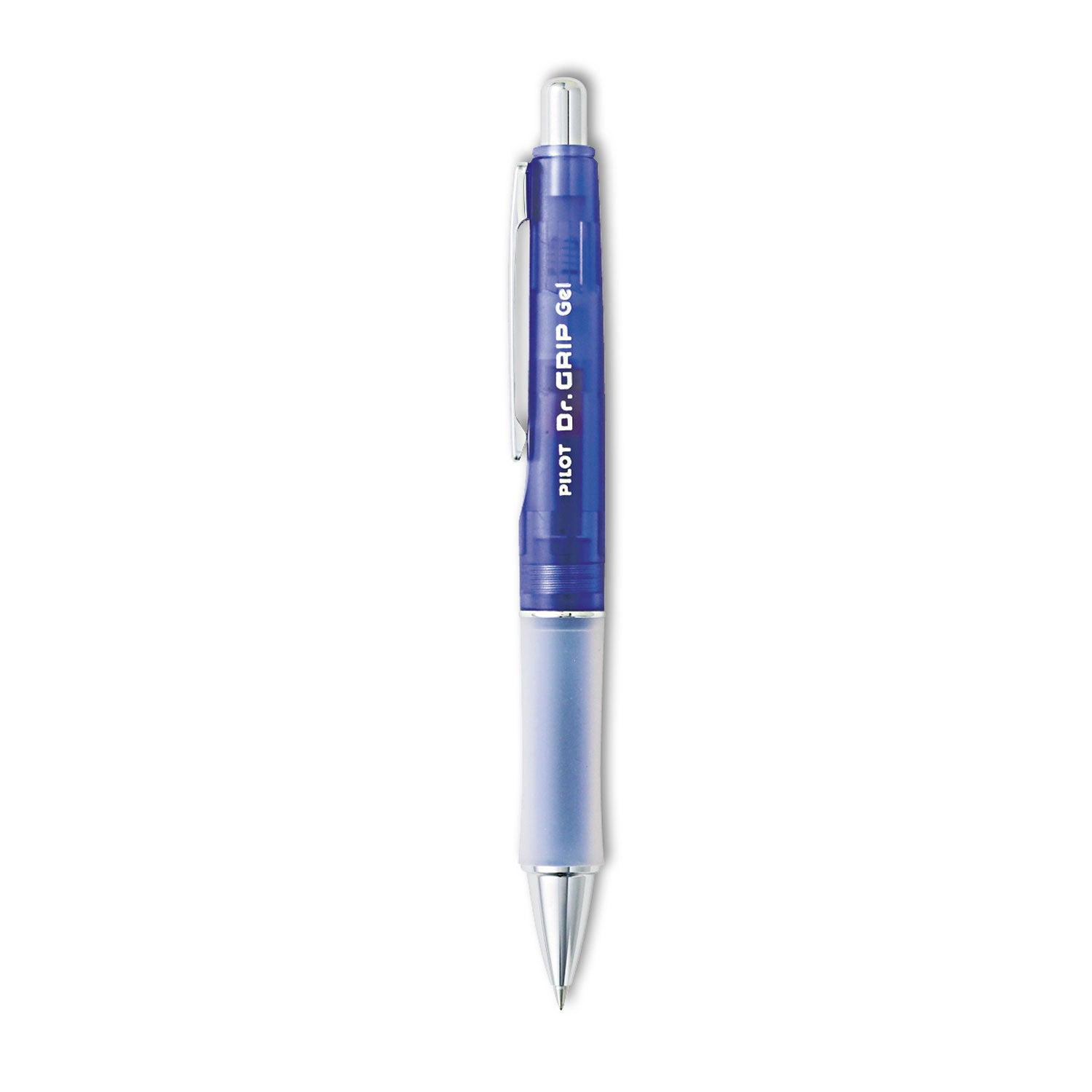 Pilot® Dr. Grip Gel Pen, Retractable, Fine 0.7 mm, Black Ink, Translucent Purple Barrel