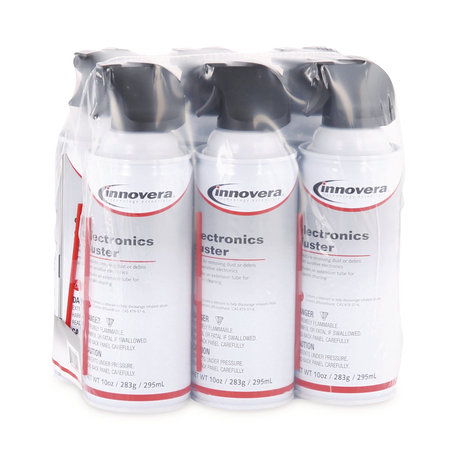 Innovera® Compressed Air Duster Cleaner, 10 Oz Can, 6/pack